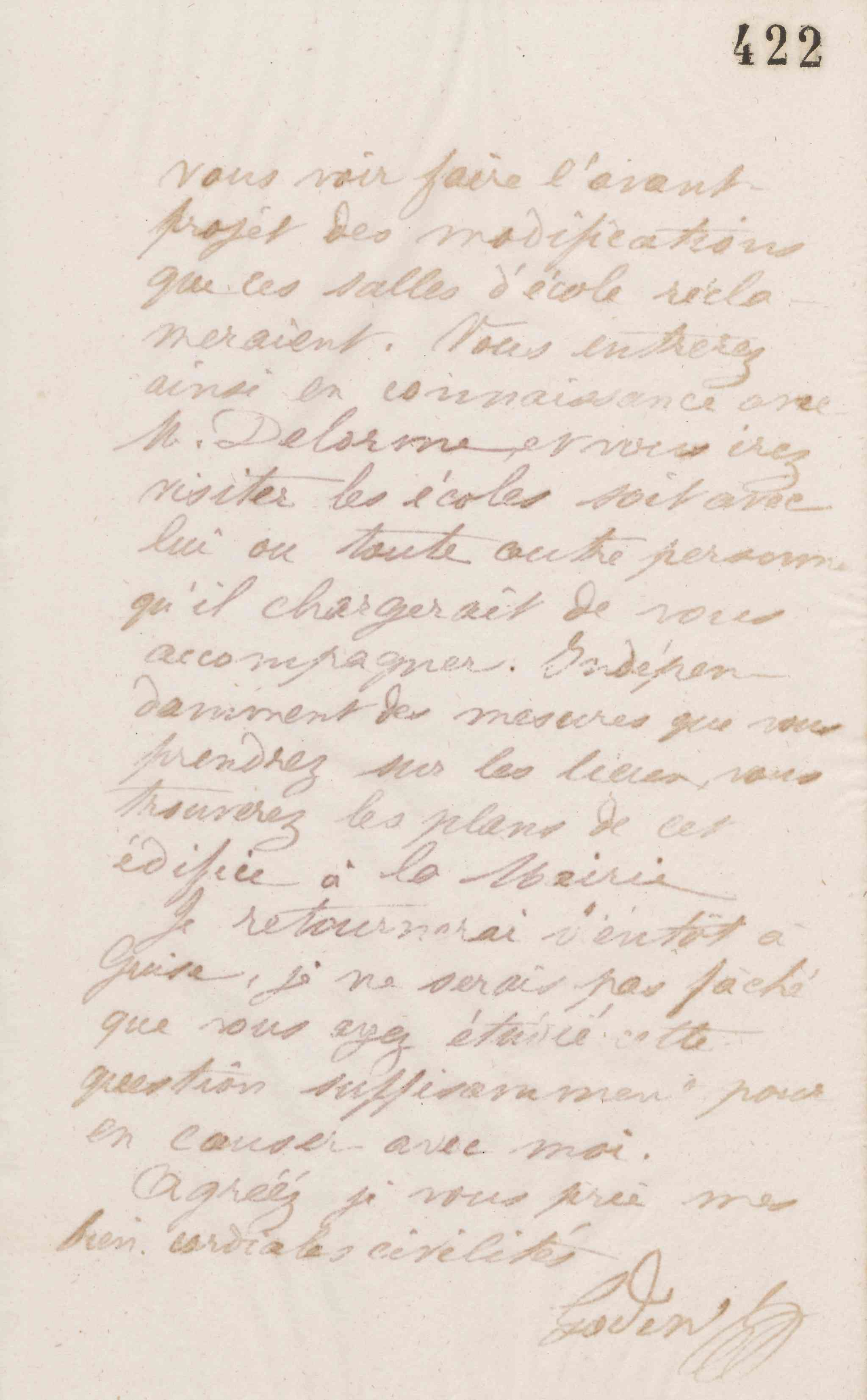 Jean-Baptiste André Godin à Étienne Louis Joseph Quaintenne, 8 juillet 1873