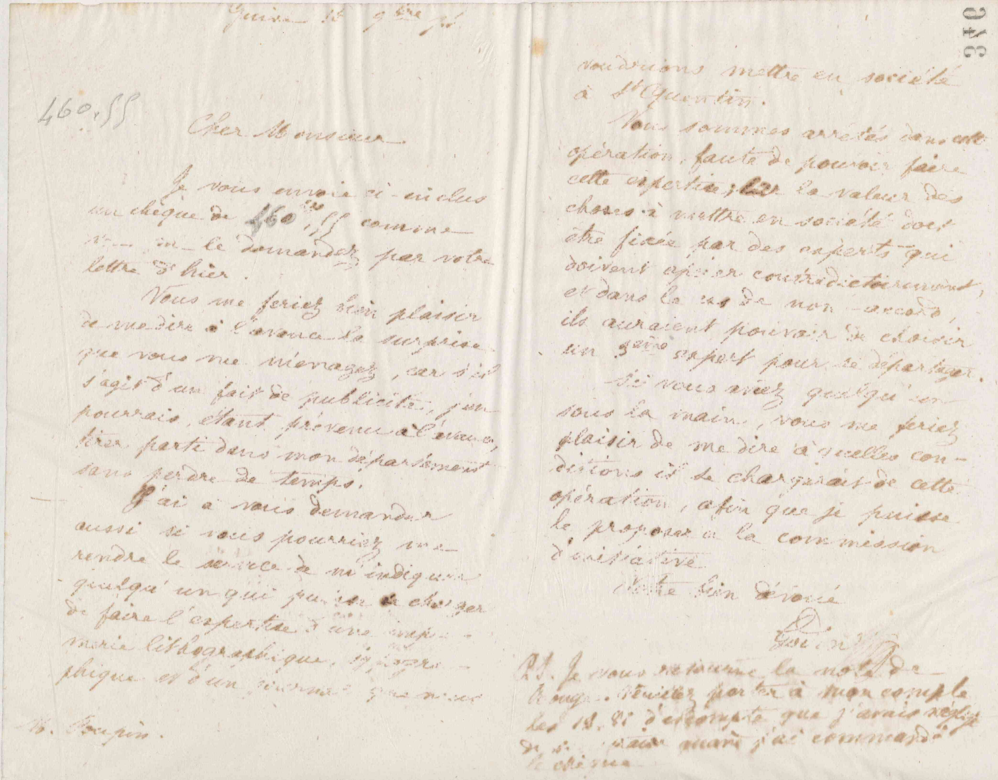 Jean-Baptiste André Godin à Victor Poupin, 16 novembre 1874 Jean-Baptiste André Godin à Victor Poupin, 16 novembre 1874