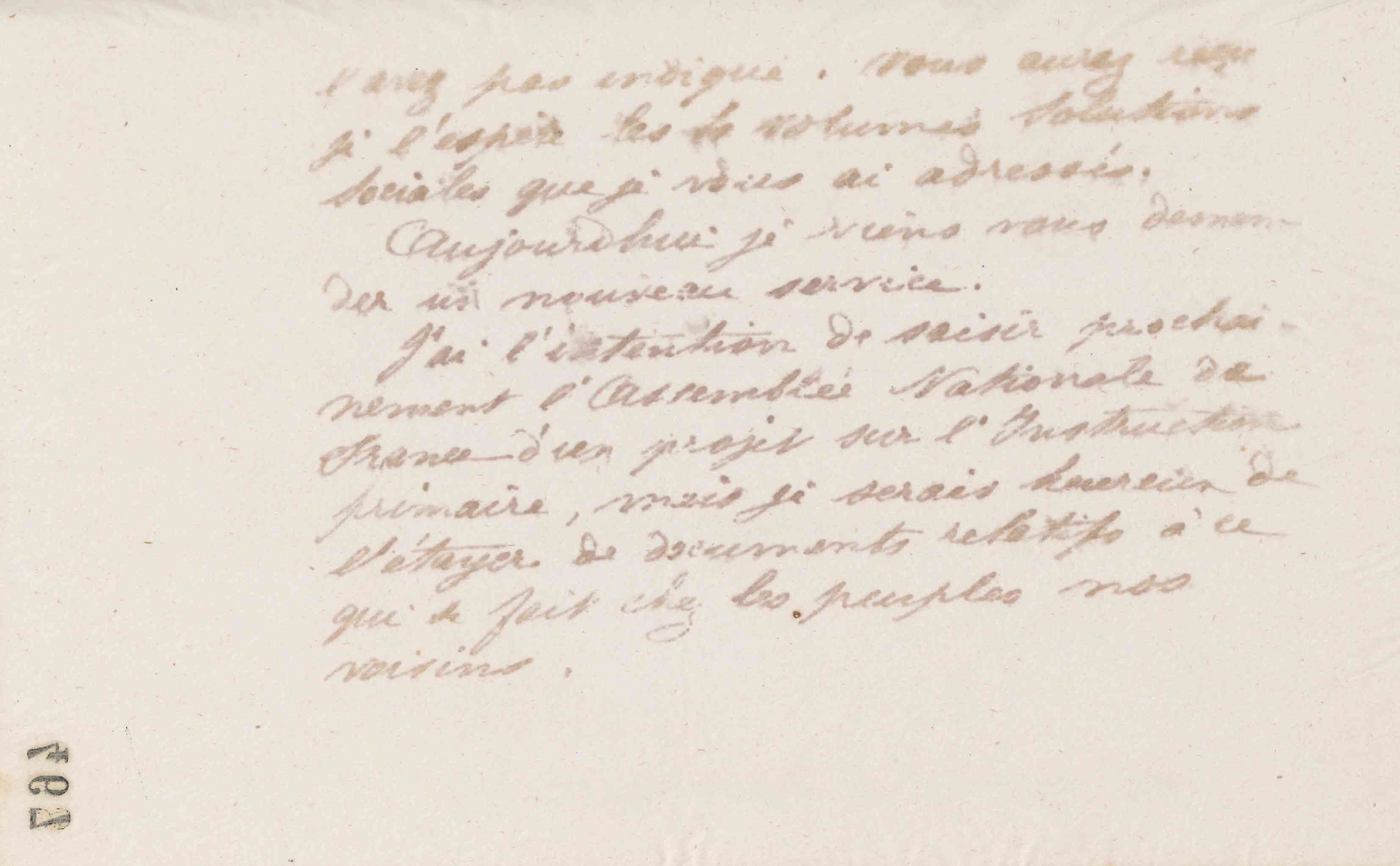 Jean-Baptiste André Godin à Édouard Raoux, 11 juillet 1873