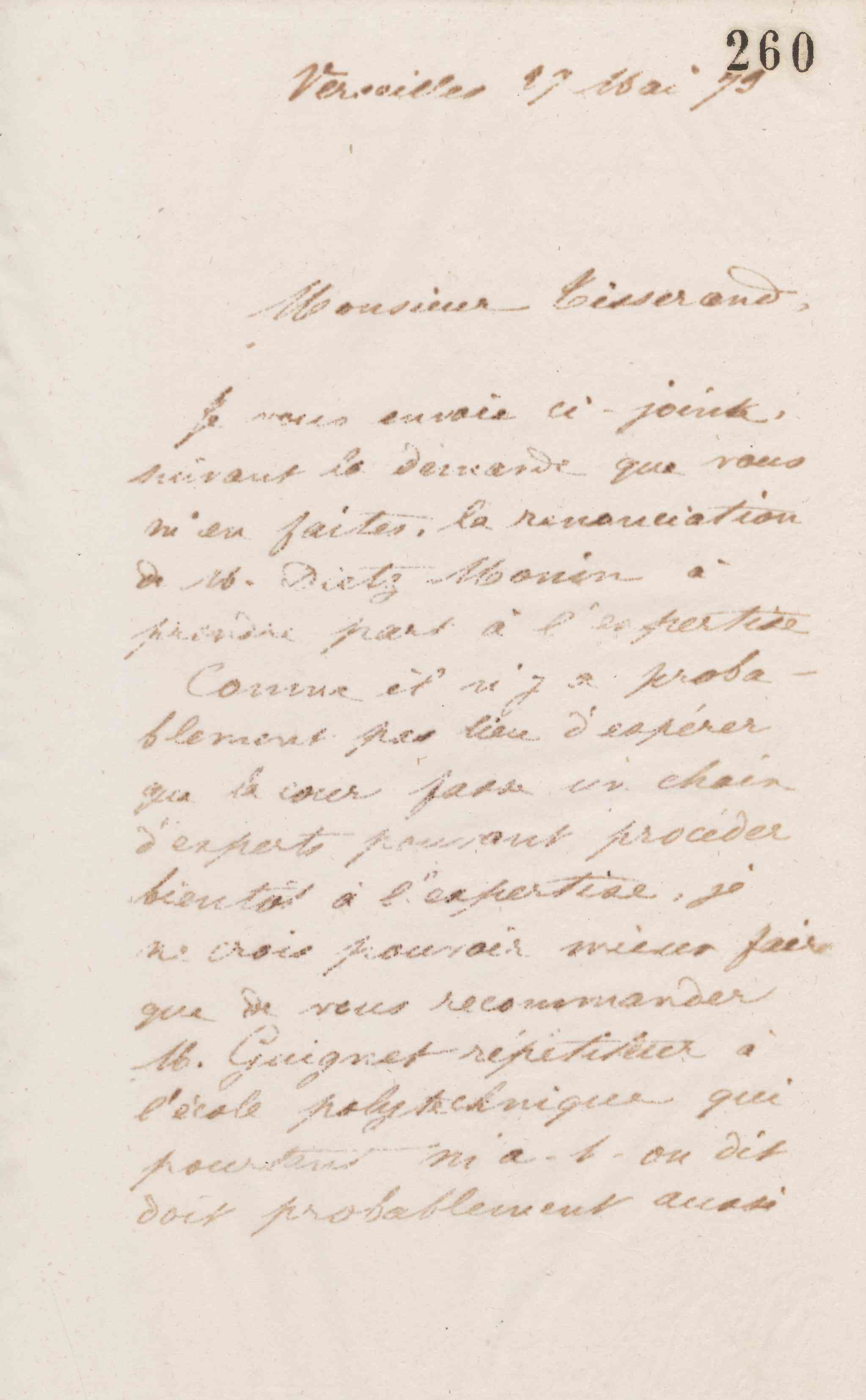 Jean-Baptiste André Godin à Alexandre Tisserant, 29 mai 1873