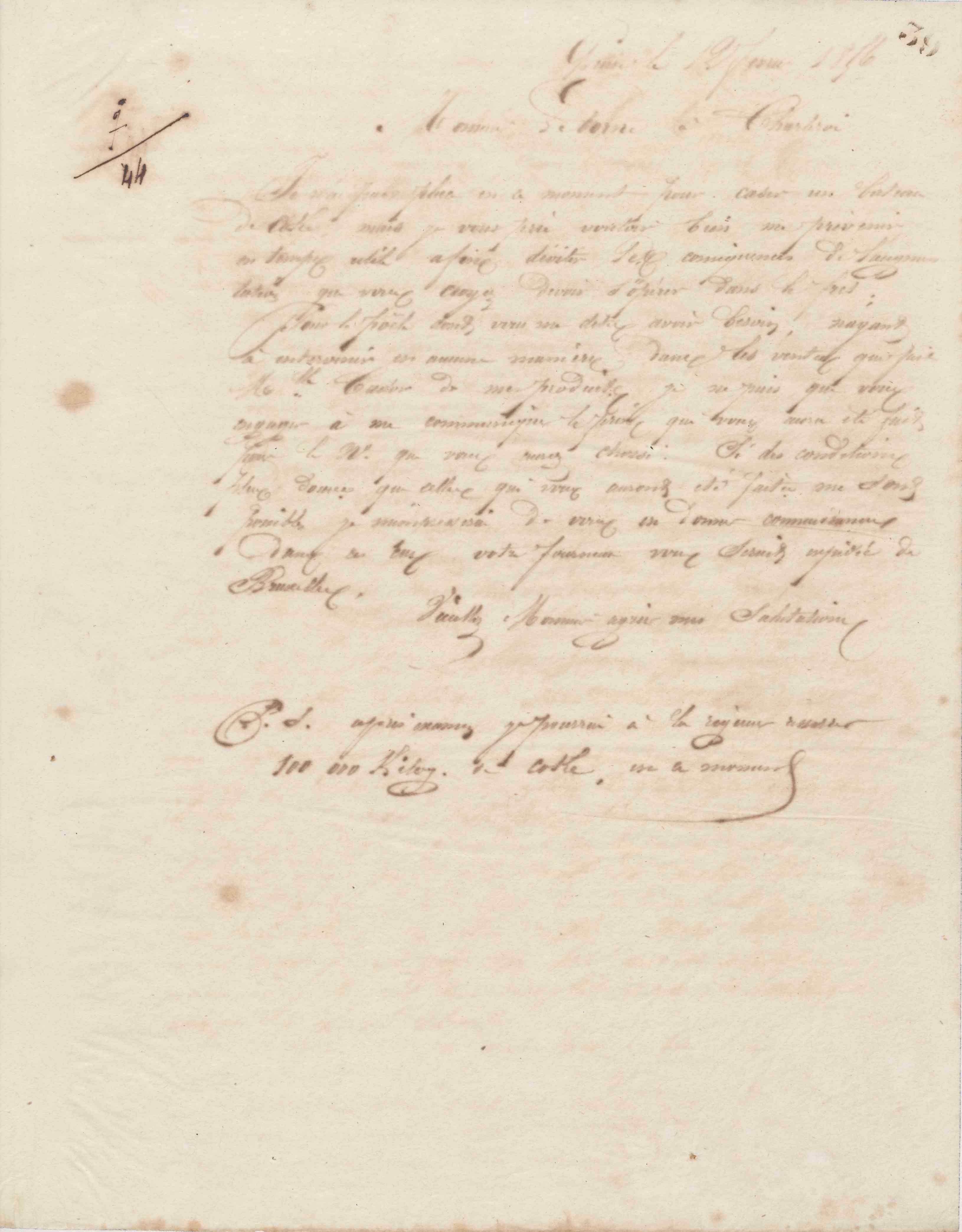 Jean-Baptiste André Godin à monsieur Leborne, 12 juin 1856 Jean-Baptiste André Godin à monsieur Leborne, 12 juin 1856