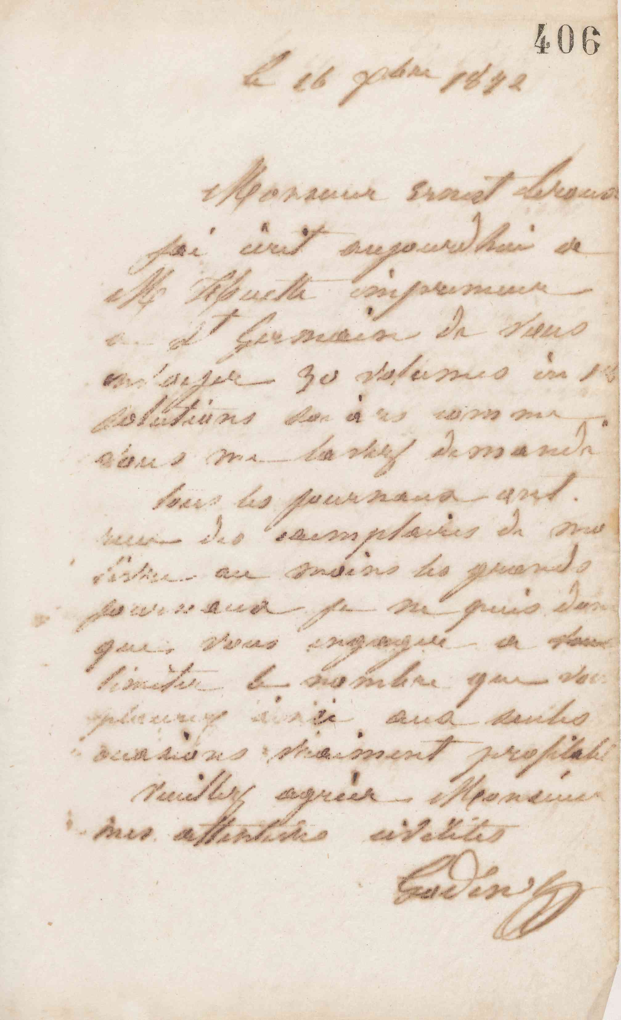 Jean-Baptiste André Godin à Ernest Leroux, 16 décembre 1872