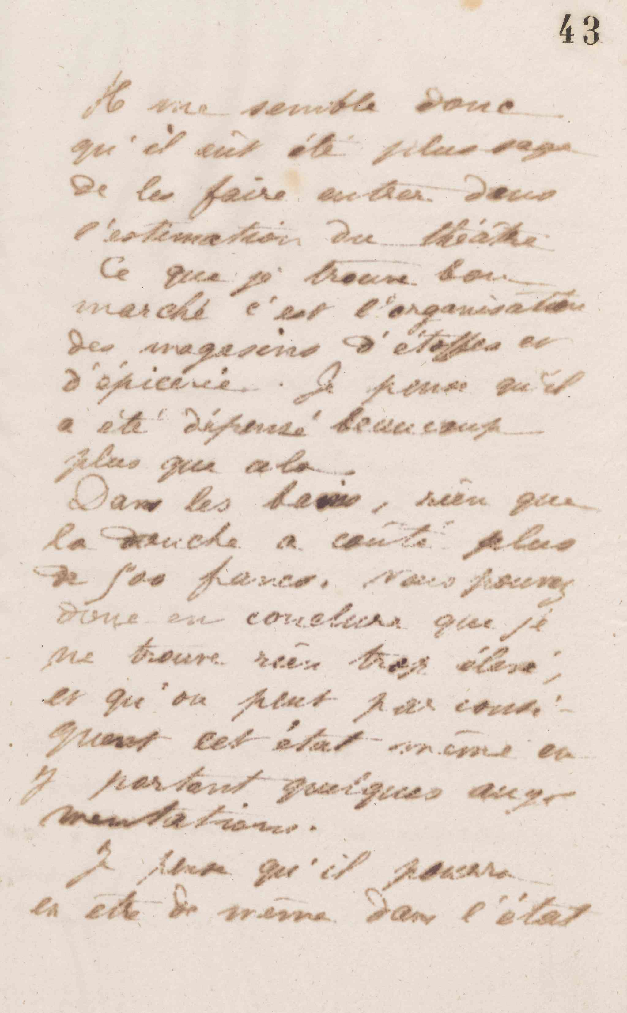 Jean-Baptiste André Godin à monsieur Lesne, 31 janvier 1873