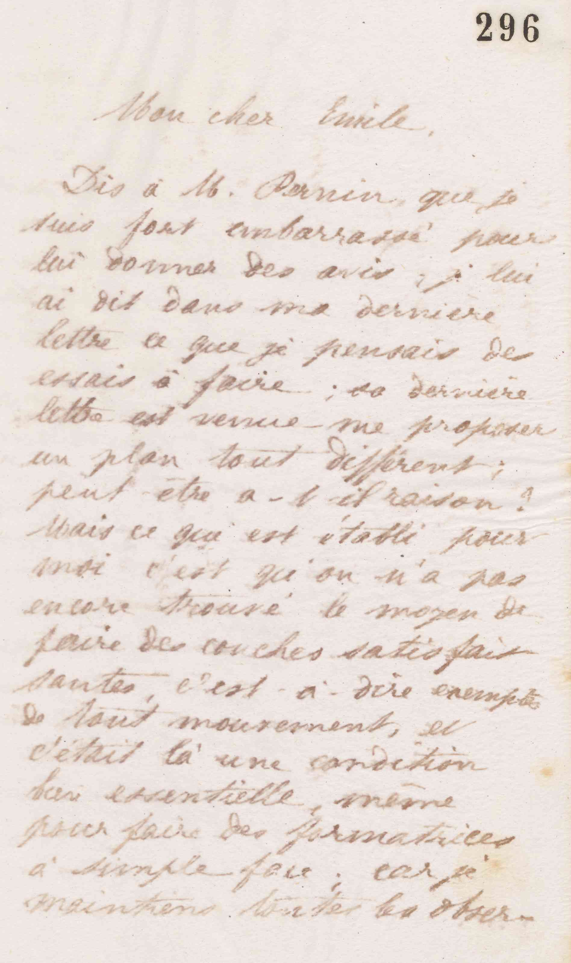 Jean-Baptiste André Godin à Émile Godin, vers le 1er février 1874