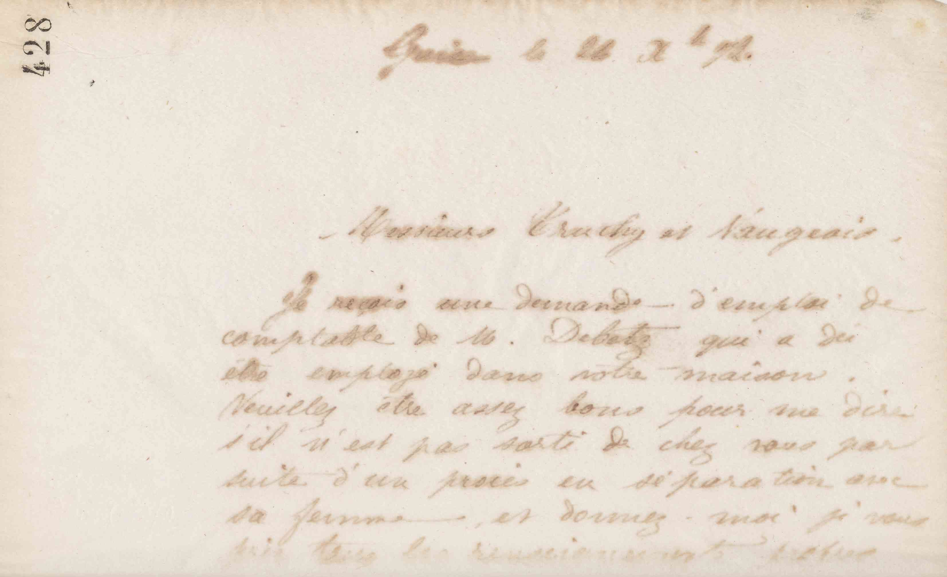 Jean-Baptiste André Godin à Truchy et Vaugeois, 24 décembre 1872
