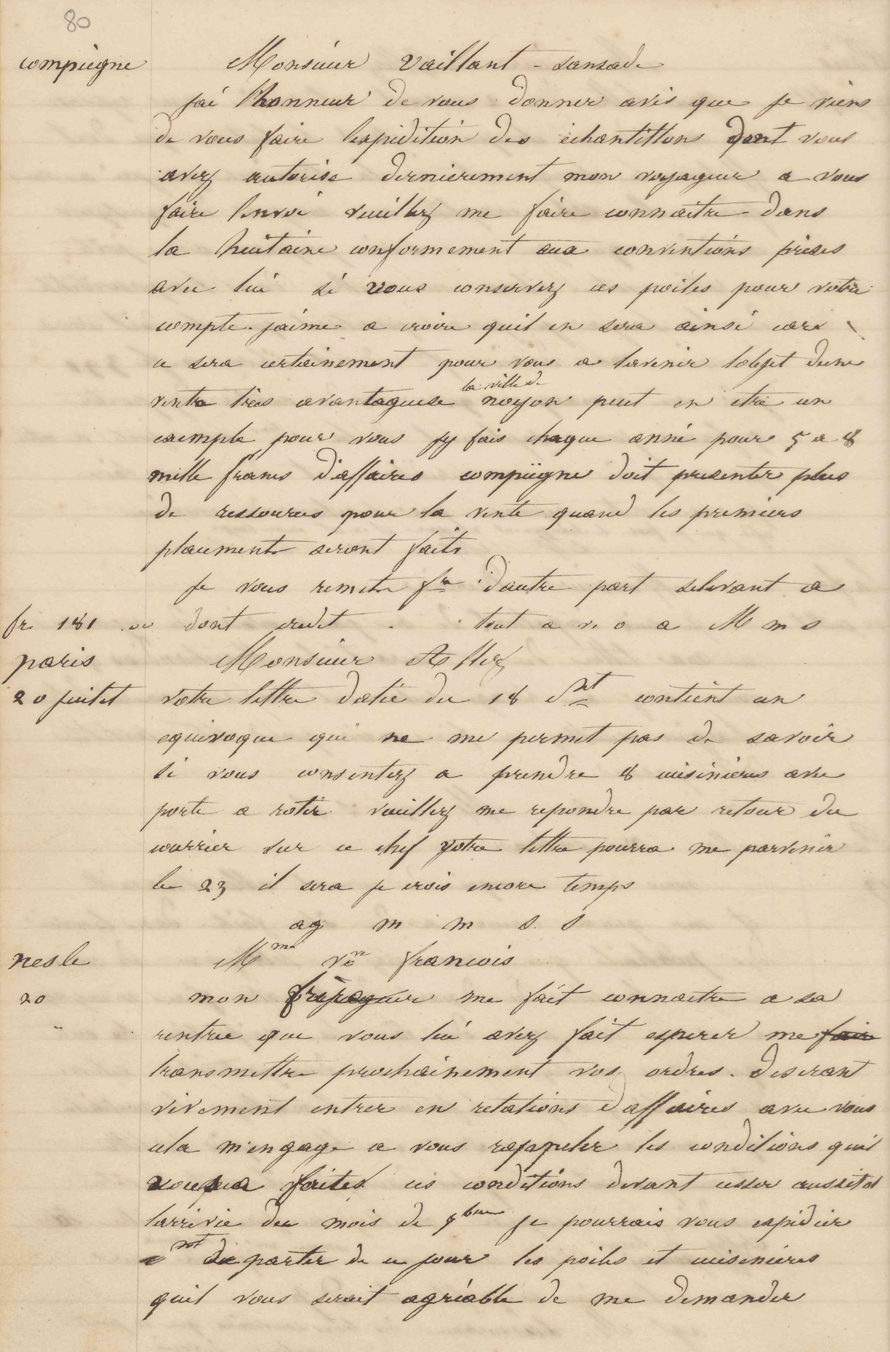 Jean-Baptiste André Godin à la maison Allez, 20 juillet 1847 Jean-Baptiste André Godin à la maison Allez, 20 juillet 1847