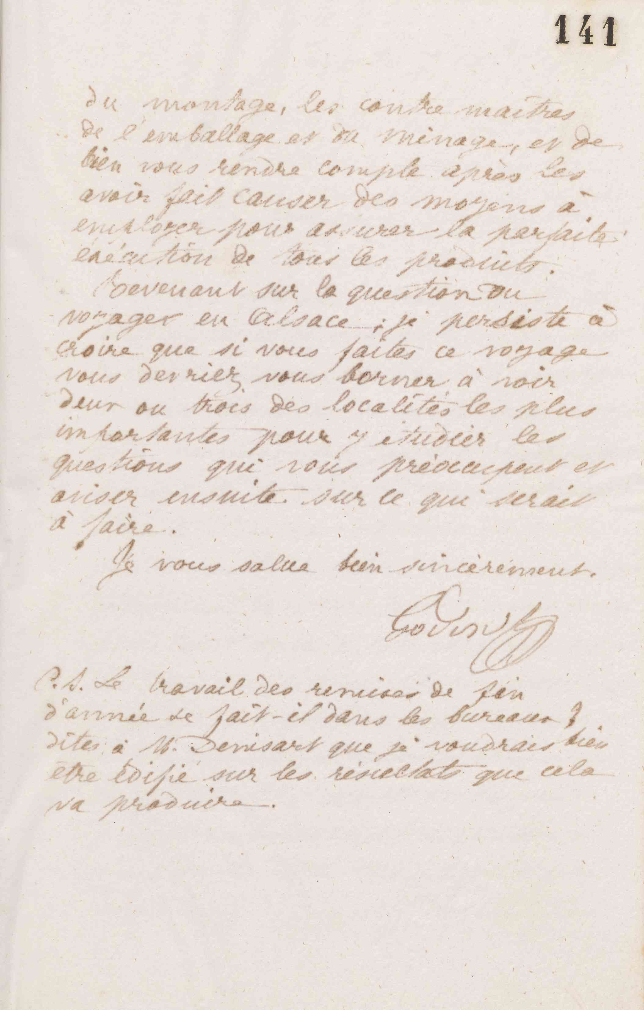 Jean-Baptiste André Godin à monsieur Delaruelle, 7 décembre 1873