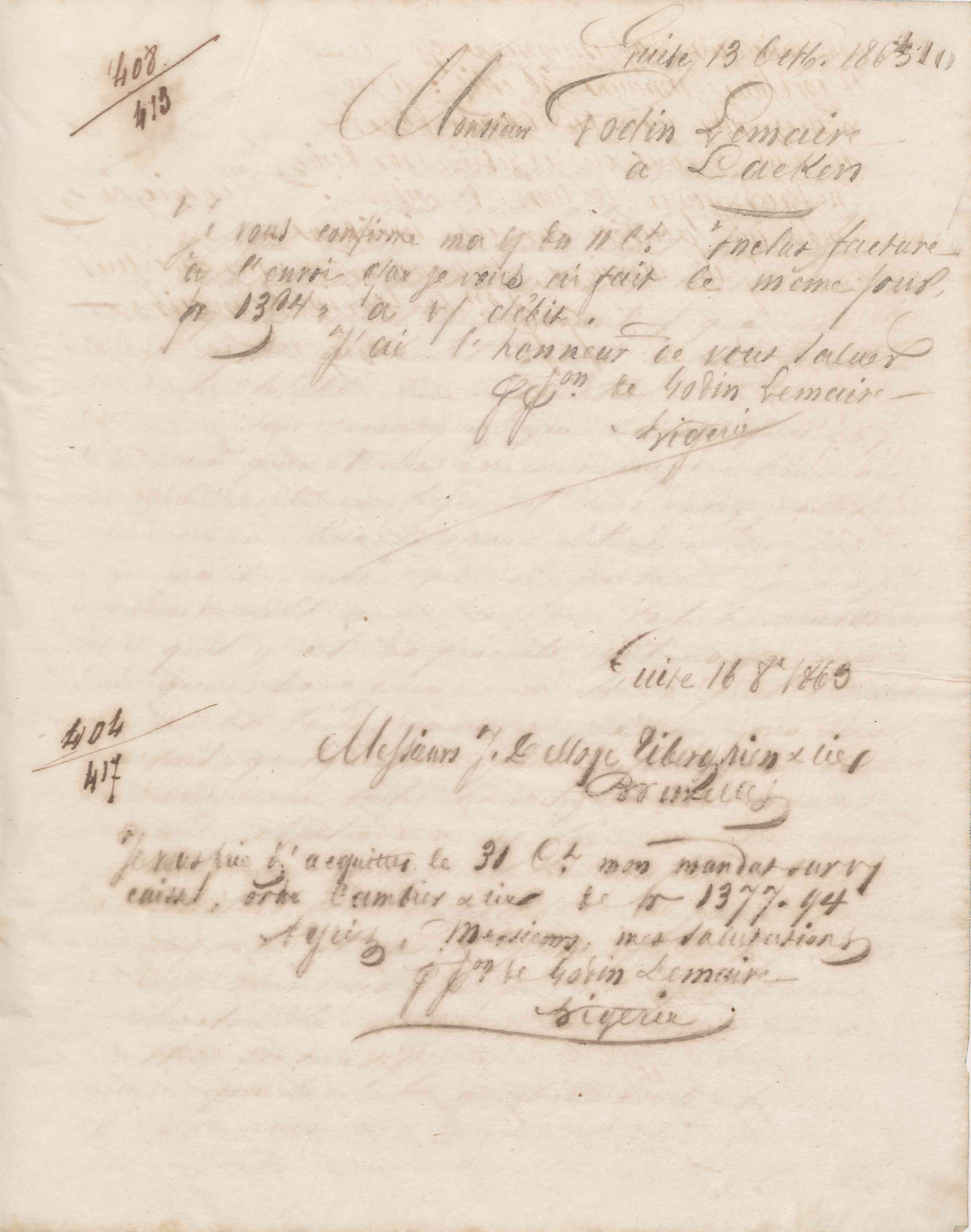 Jean-Baptiste André Godin aux Fonderies et manufactures Godin-Lemaire, 13 octobre 1863