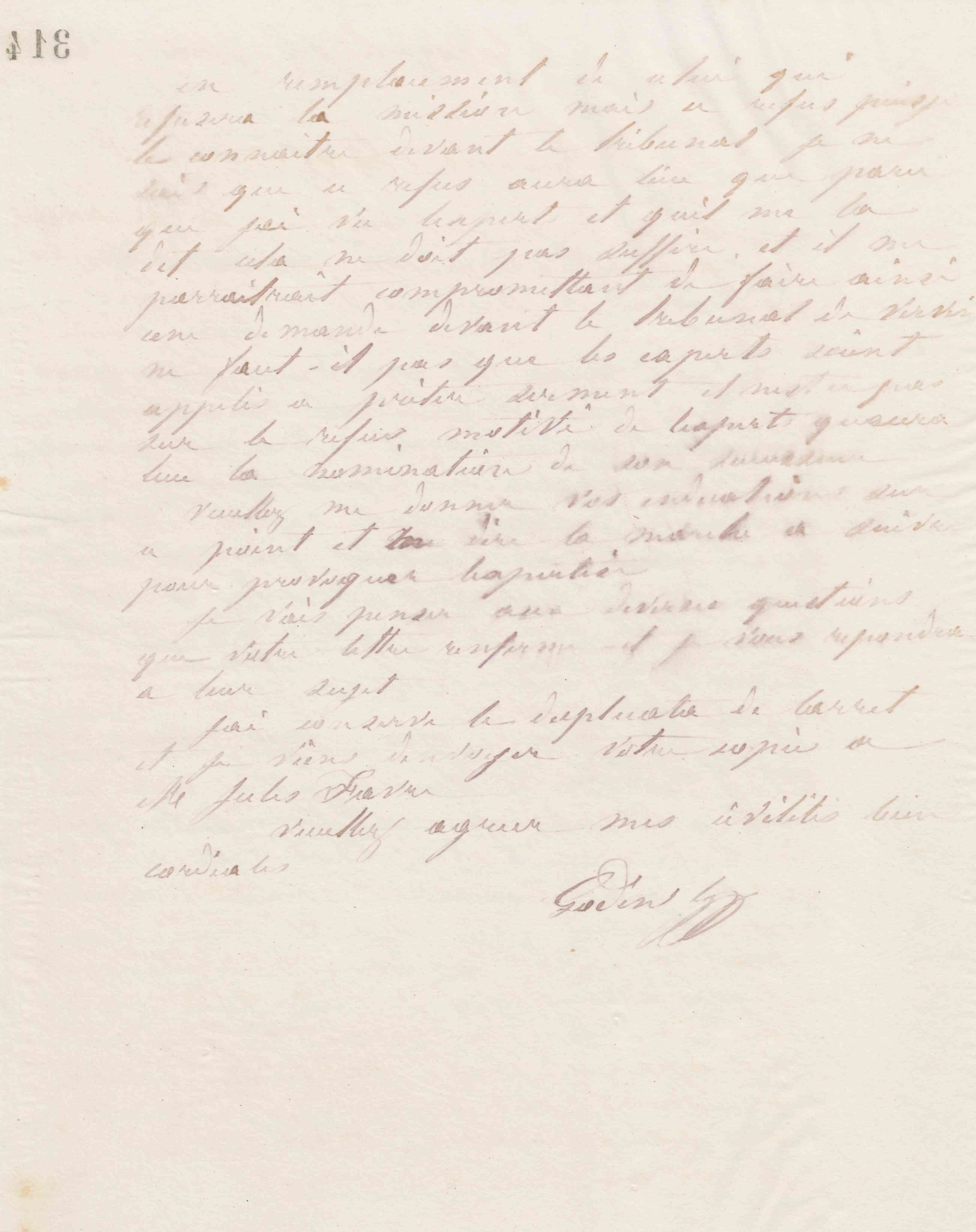 Jean-Baptiste André Godin à Alphonse Delpech, 27 mai 1868