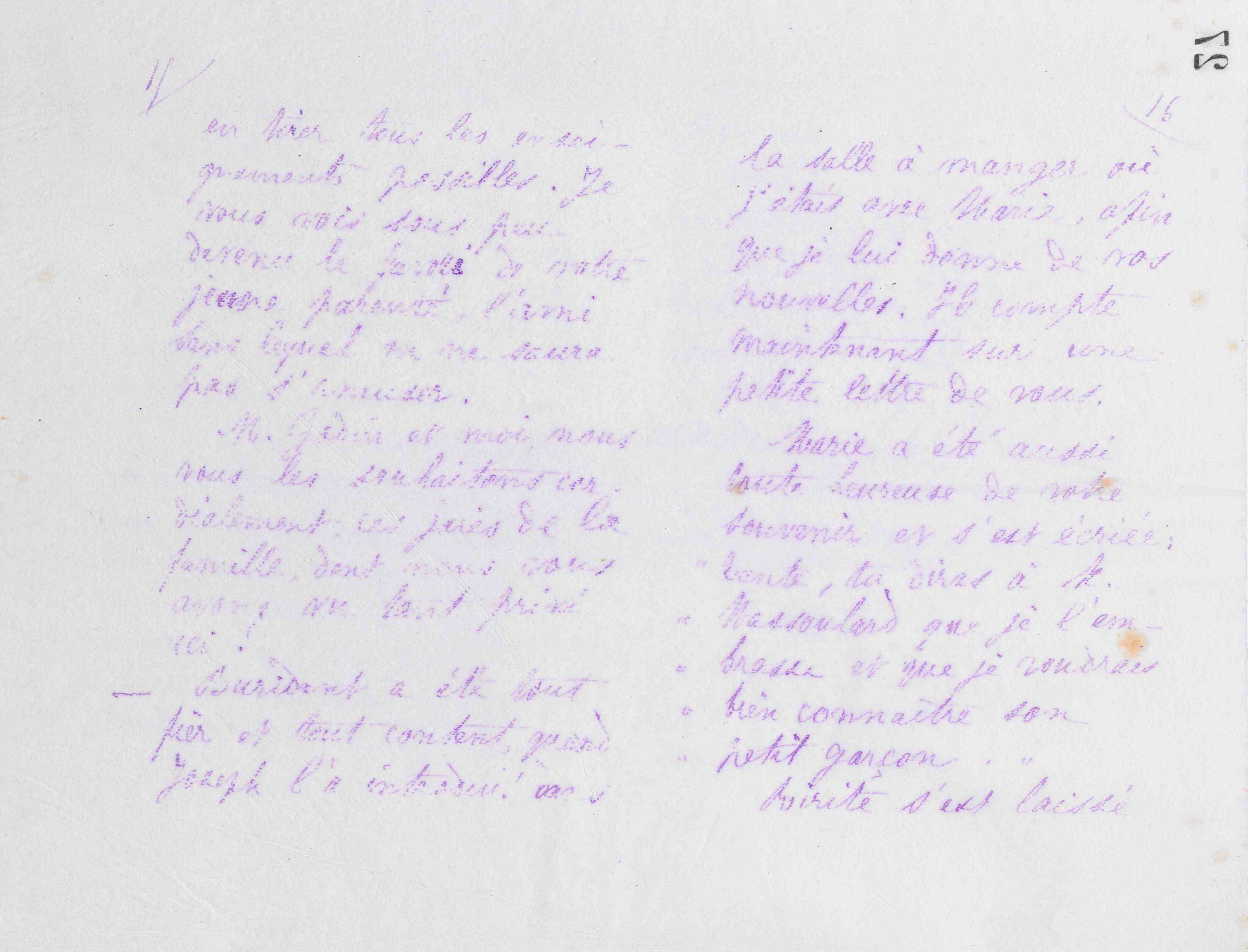 Marie Moret à Antoine Massoulard, 26 août 1879 Marie Moret à Antoine Massoulard, 26 août 1879