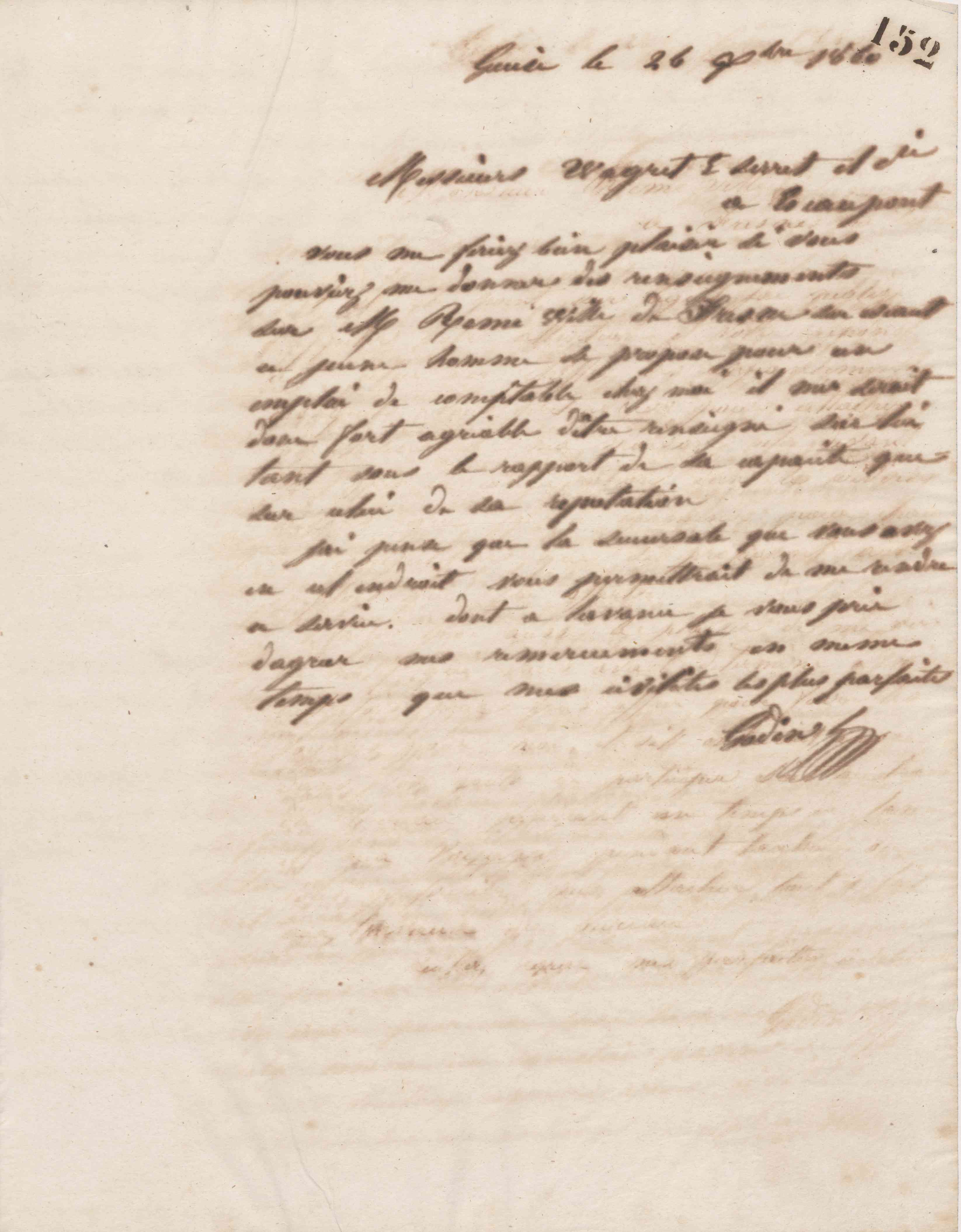 Jean-Baptiste André Godin à Wagret, E. Serret et Cie, 26 décembre 1860