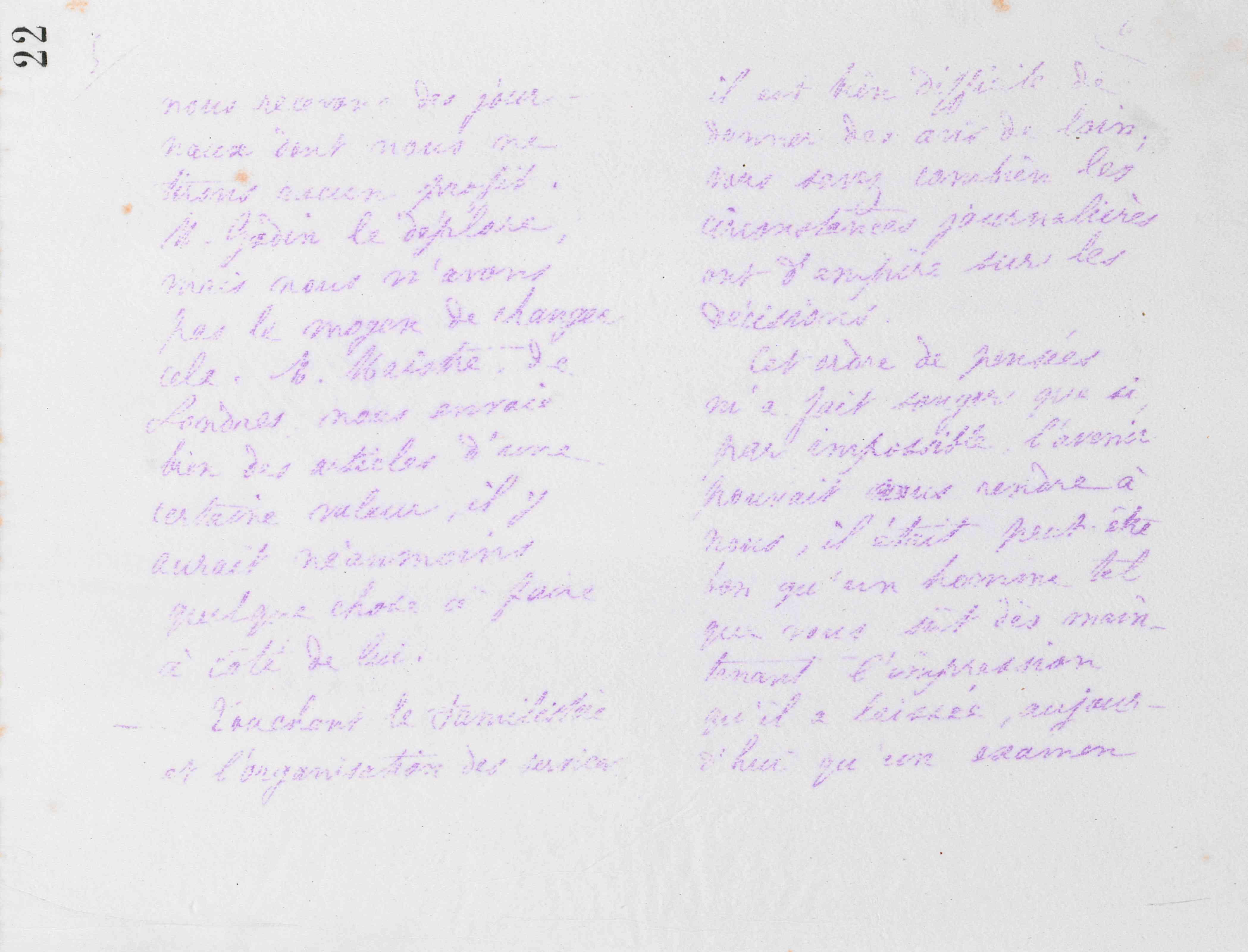 Marie Moret à Antoine Massoulard, 26 août 1879 Marie Moret à Antoine Massoulard, 26 août 1879