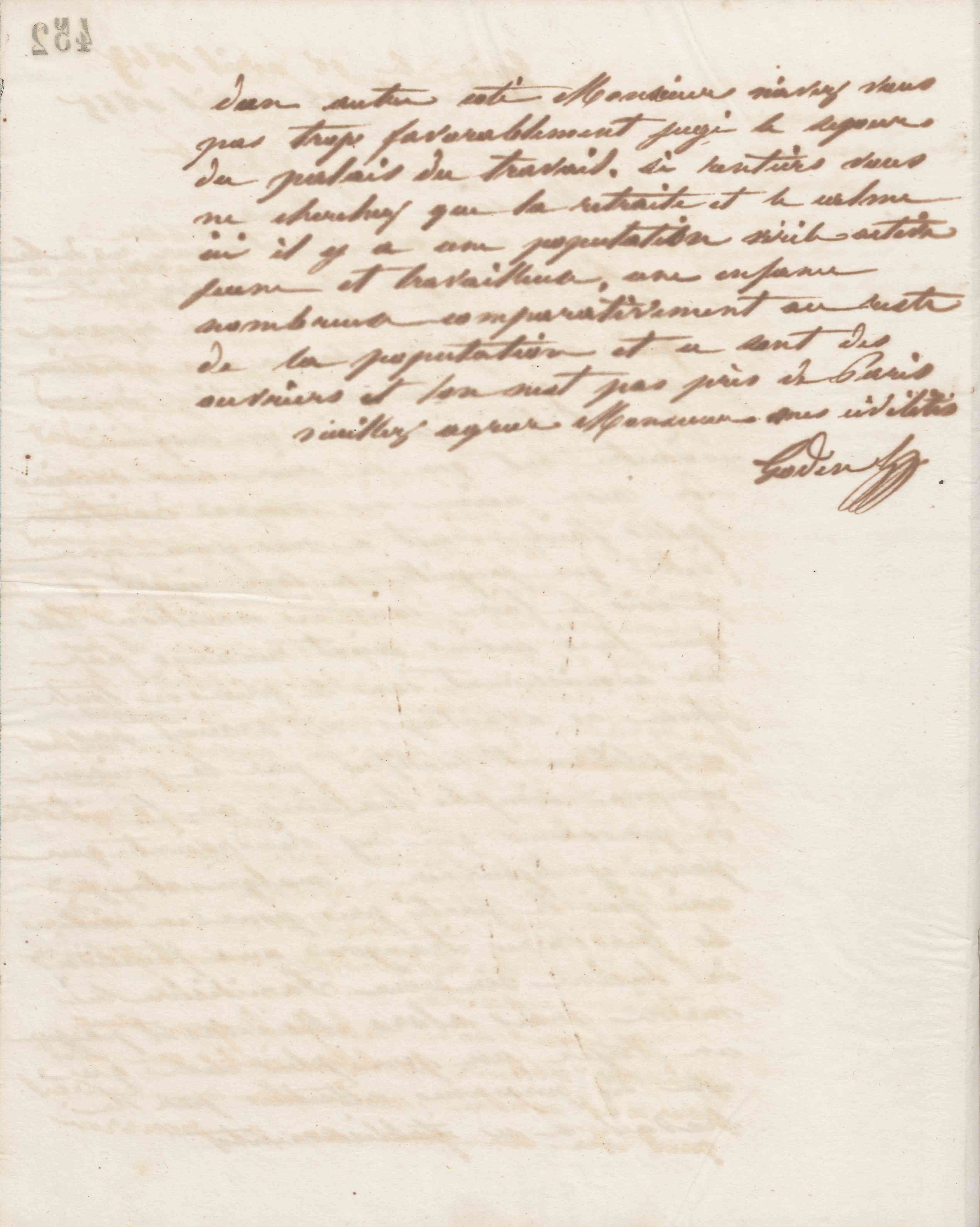 Jean-Baptiste André Godin à monsieur Pailhoux, 13 avril 1865
