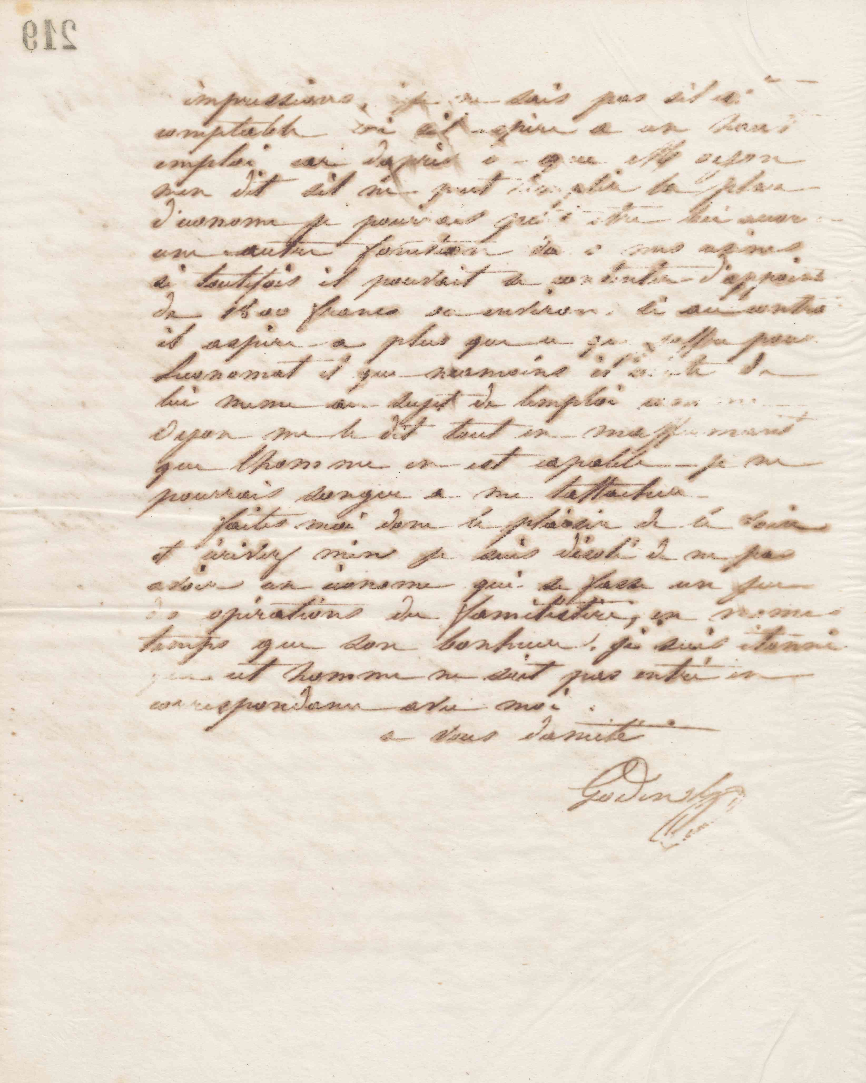 Jean-Baptiste André Godin à François Cantagrel, 27 novembre 1865