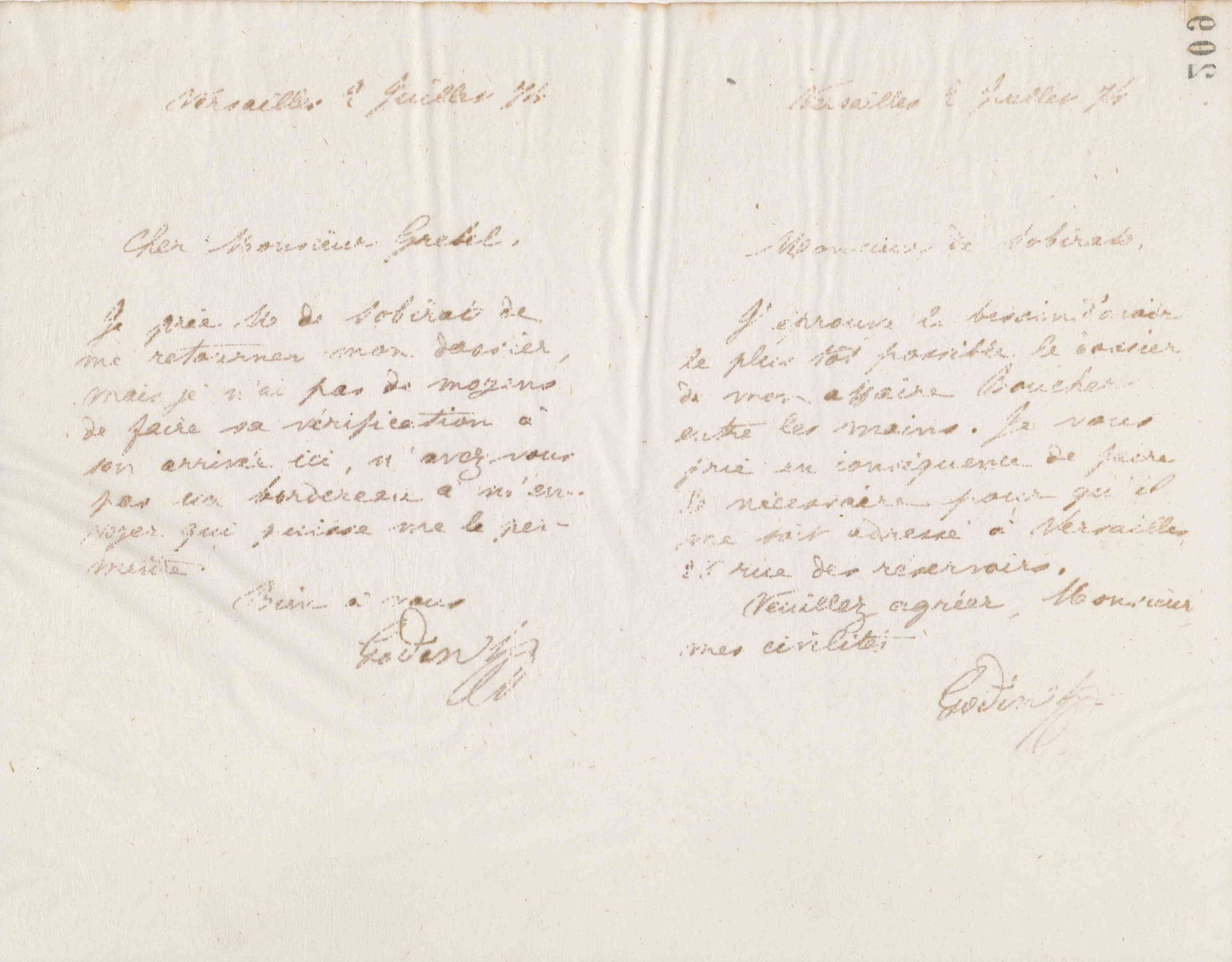 Jean-Baptiste André Godin à Alphonse Grebel, 2 juillet 1874 Jean-Baptiste André Godin à Alphonse Grebel, 2 juillet 1874