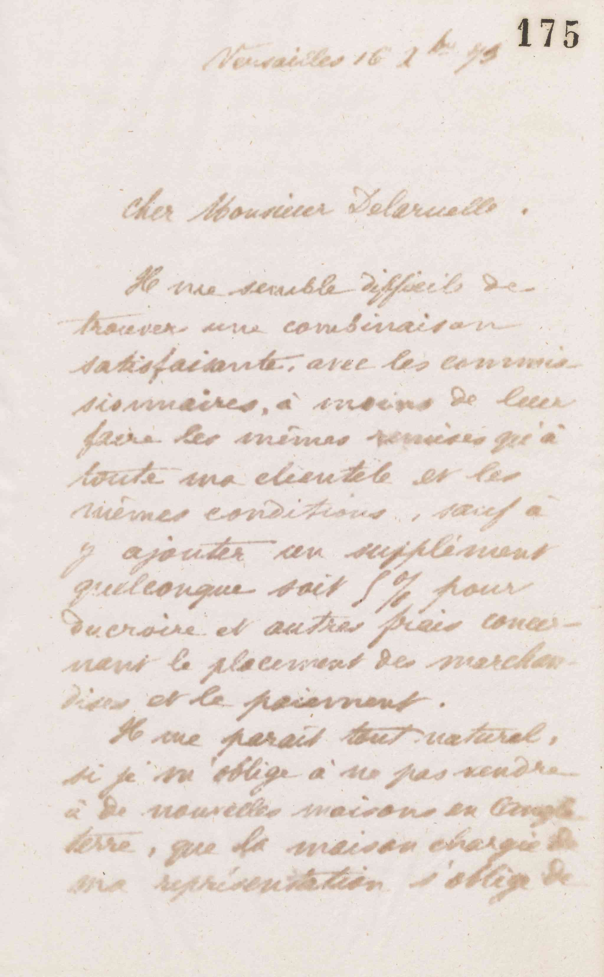Jean-Baptiste André Godin à monsieur Delaruelle, 16 décembre 1873 Jean-Baptiste André Godin à monsieur Delaruelle, 16 décembre 1873