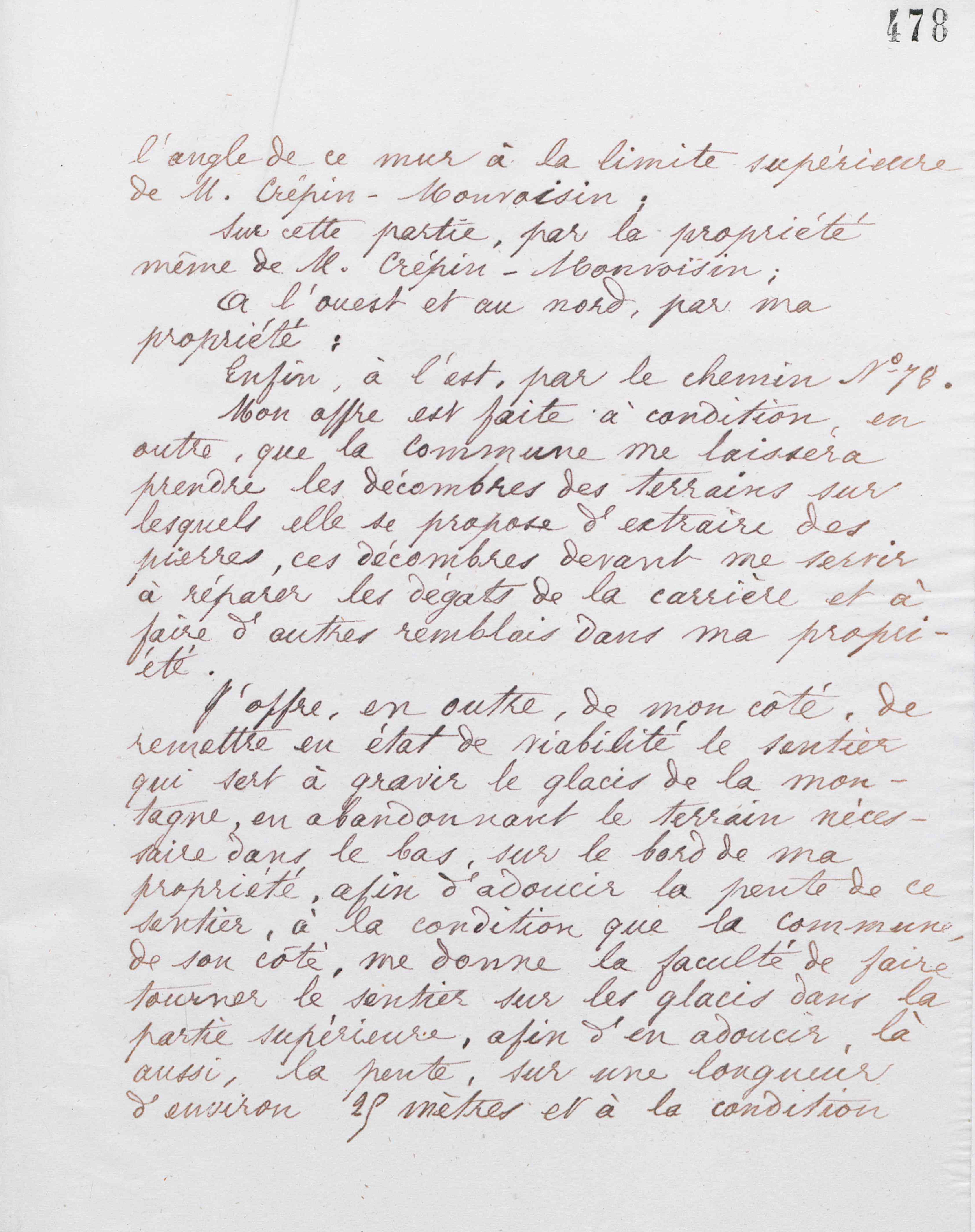 Marie Moret au maire de Lesquielles-Saint-Germain, 30 juin 1885
