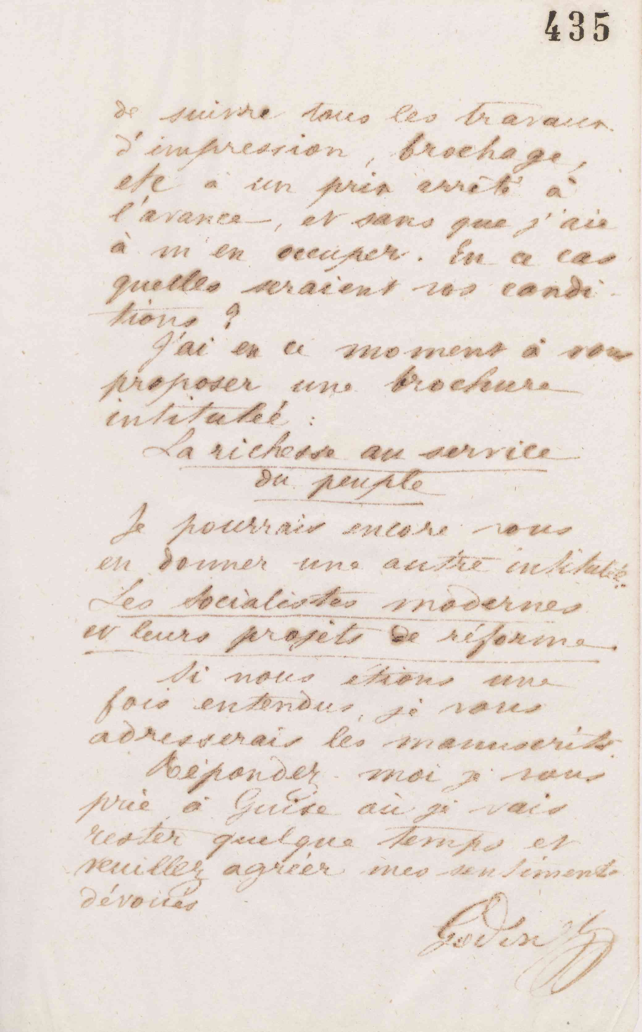 Jean-Baptiste André Godin à Victor Poupin, 26 mars 1874 Jean-Baptiste André Godin à Victor Poupin, 26 mars 1874