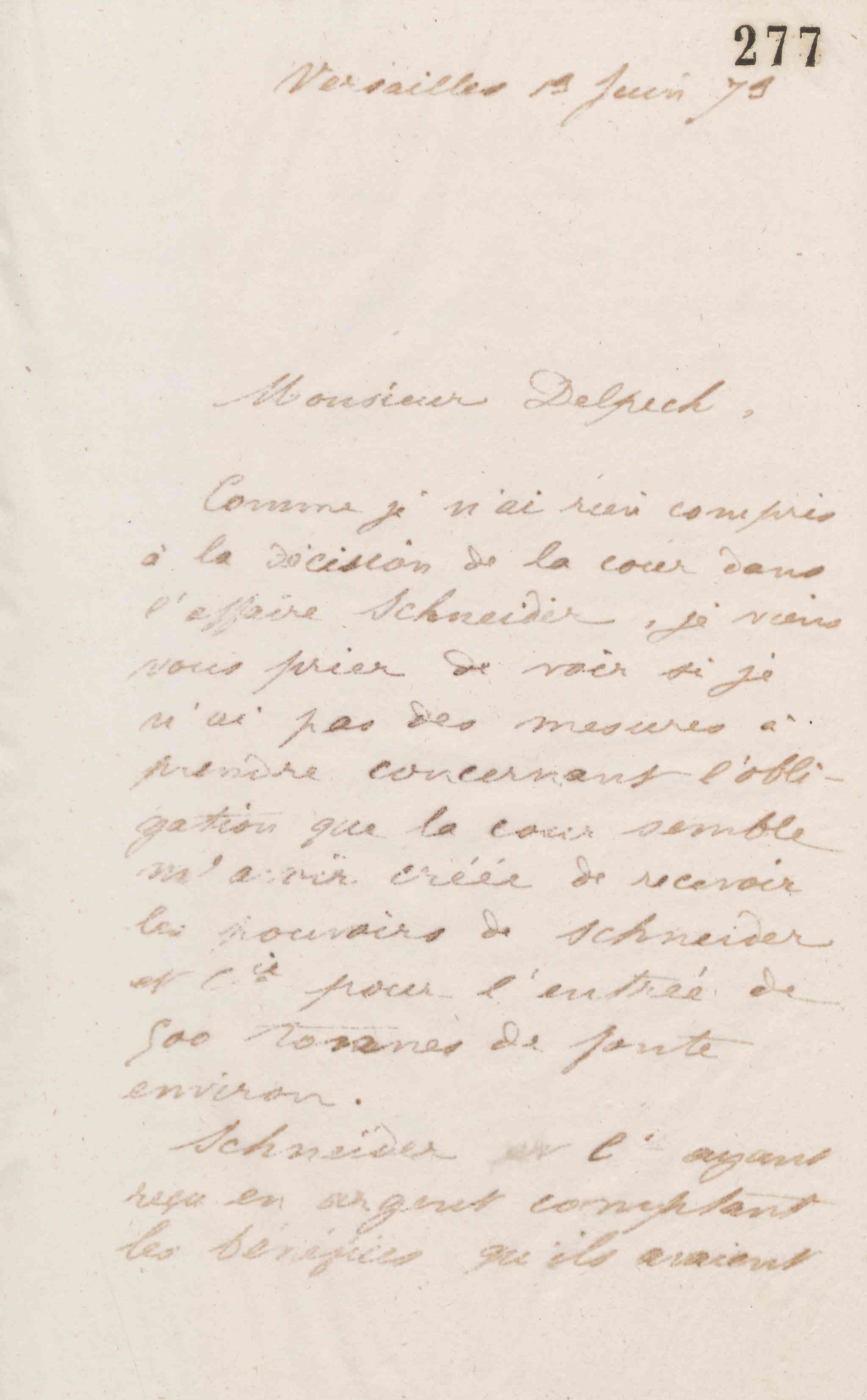 Jean-Baptiste André Godin à Alphonse Delpech, 13 juin 1873