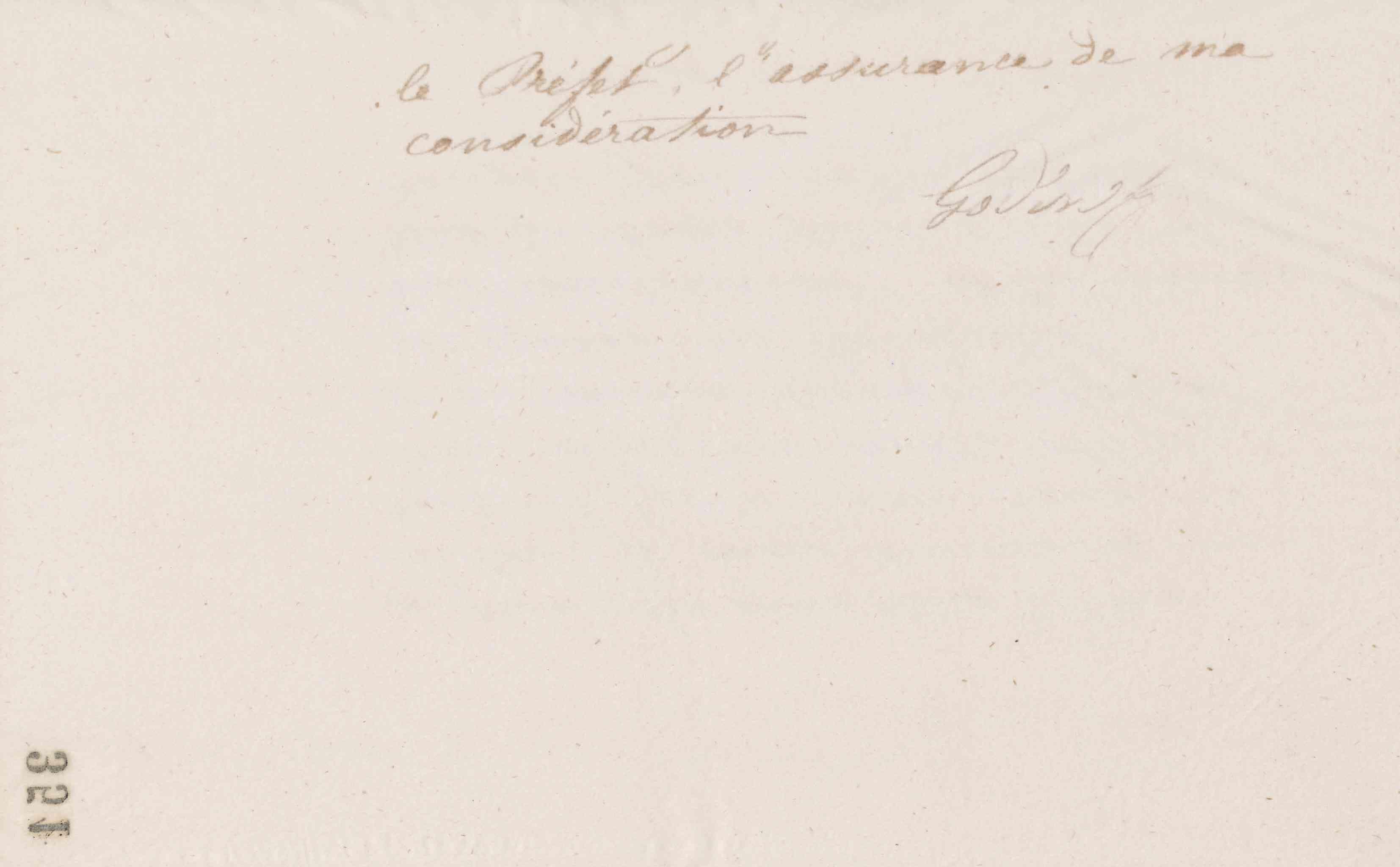 Jean-Baptiste André Godin au préfet de l'Aisne, 1er juillet 1873