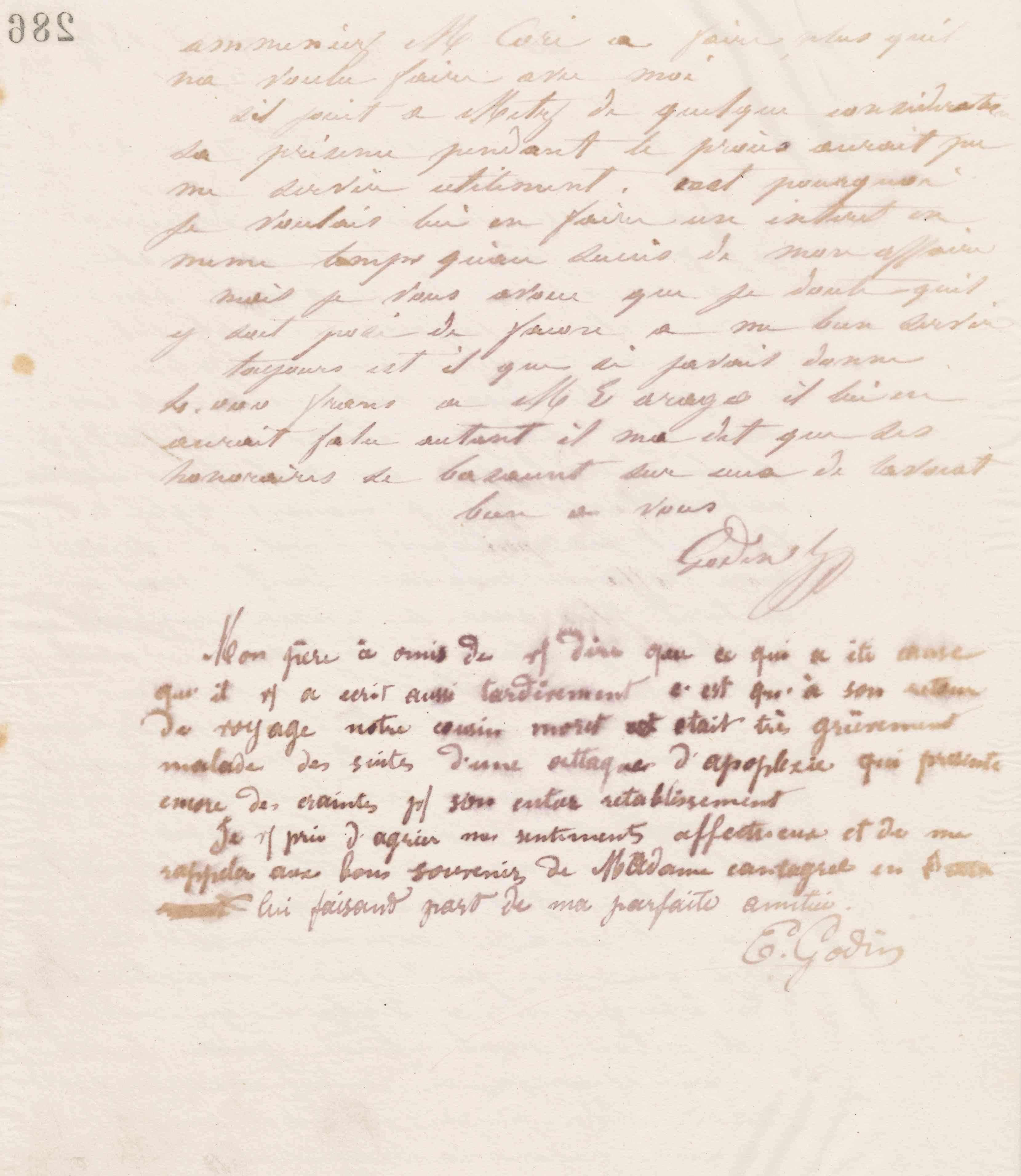 Jean-Baptiste André Godin à François Cantagrel, 24 avril 1868