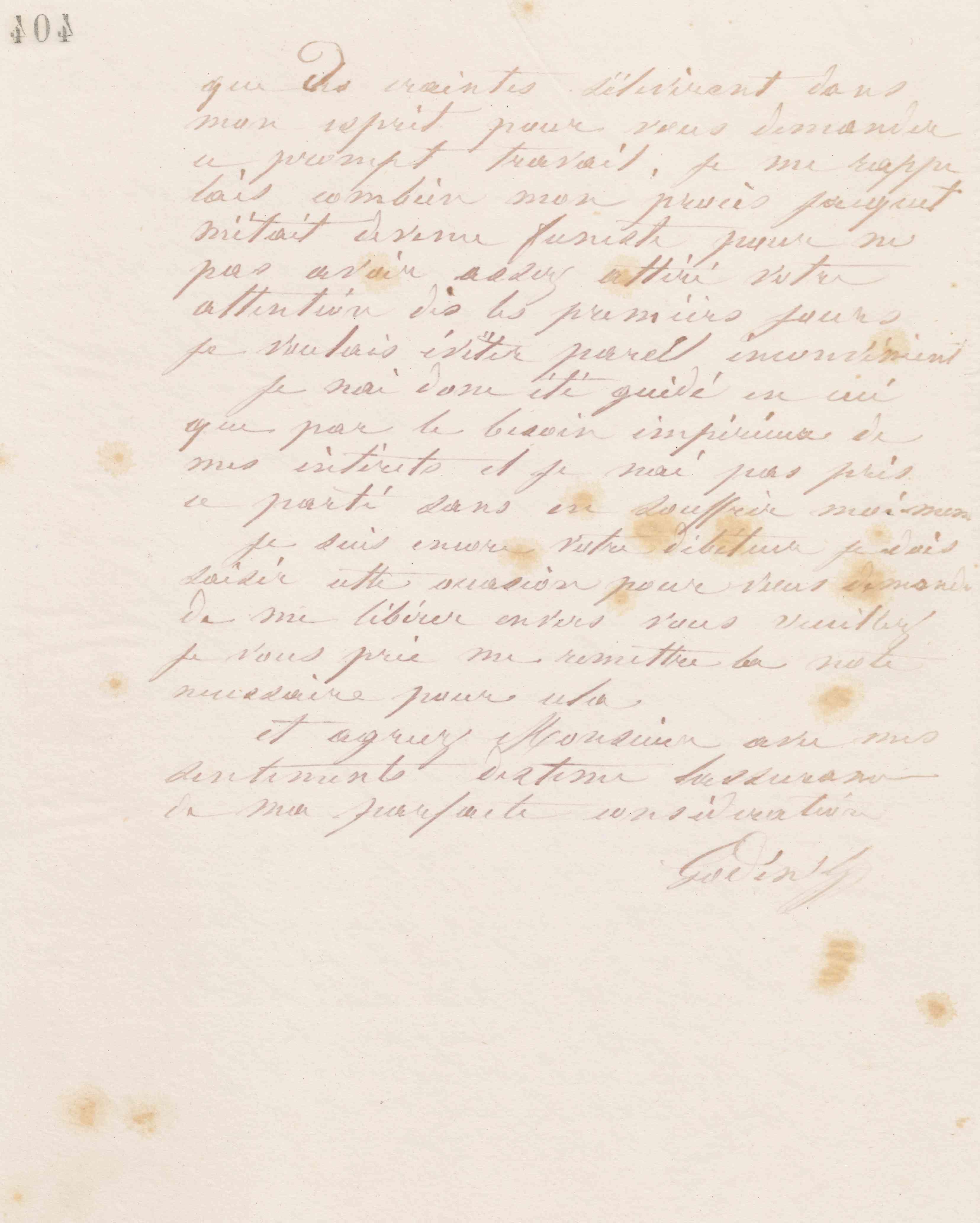 Jean-Baptiste André Godin à Louis Oudin-Leclère, 28 juillet 1869