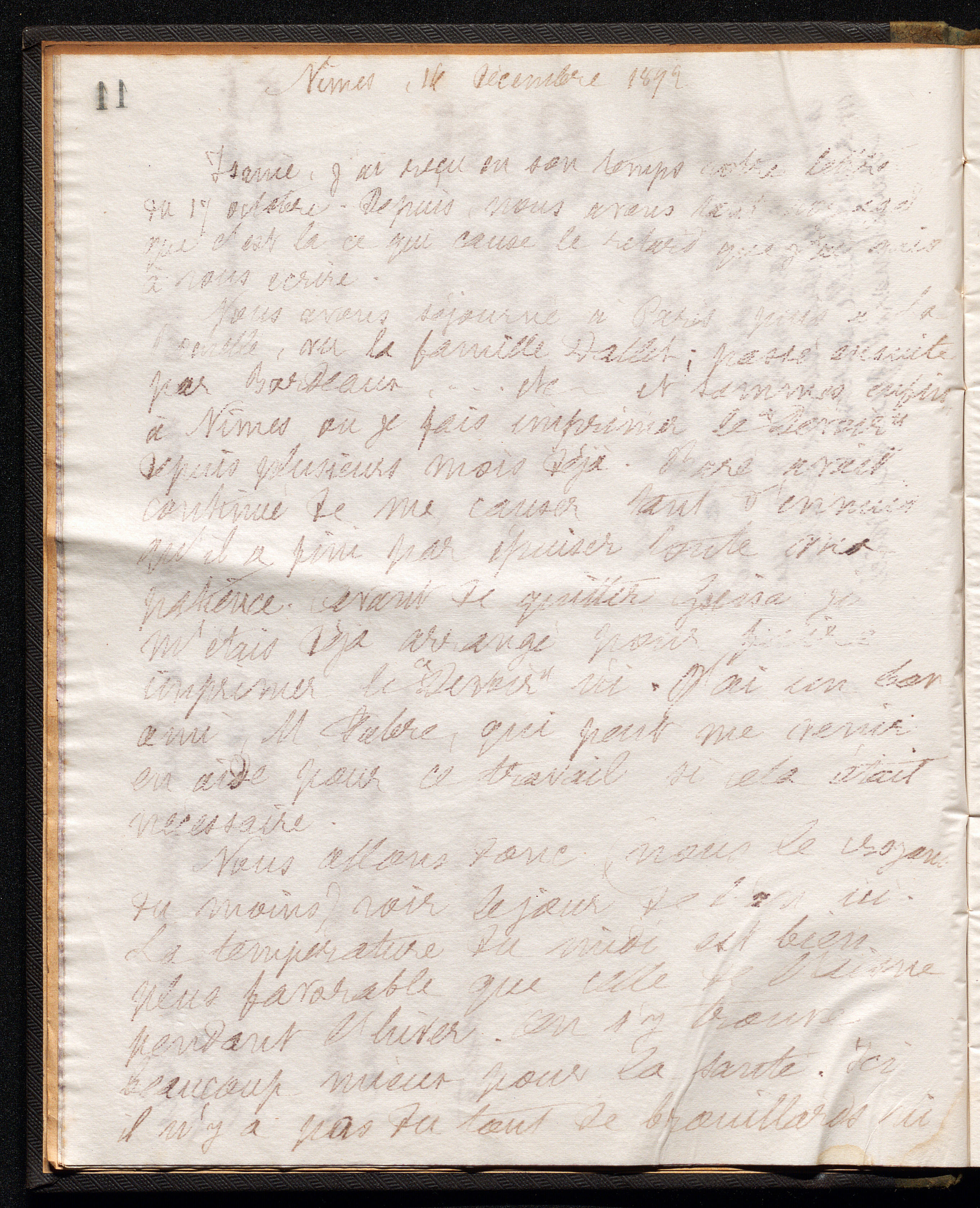 Marie Moret à Isanie Ducruet, 16 décembre 1892