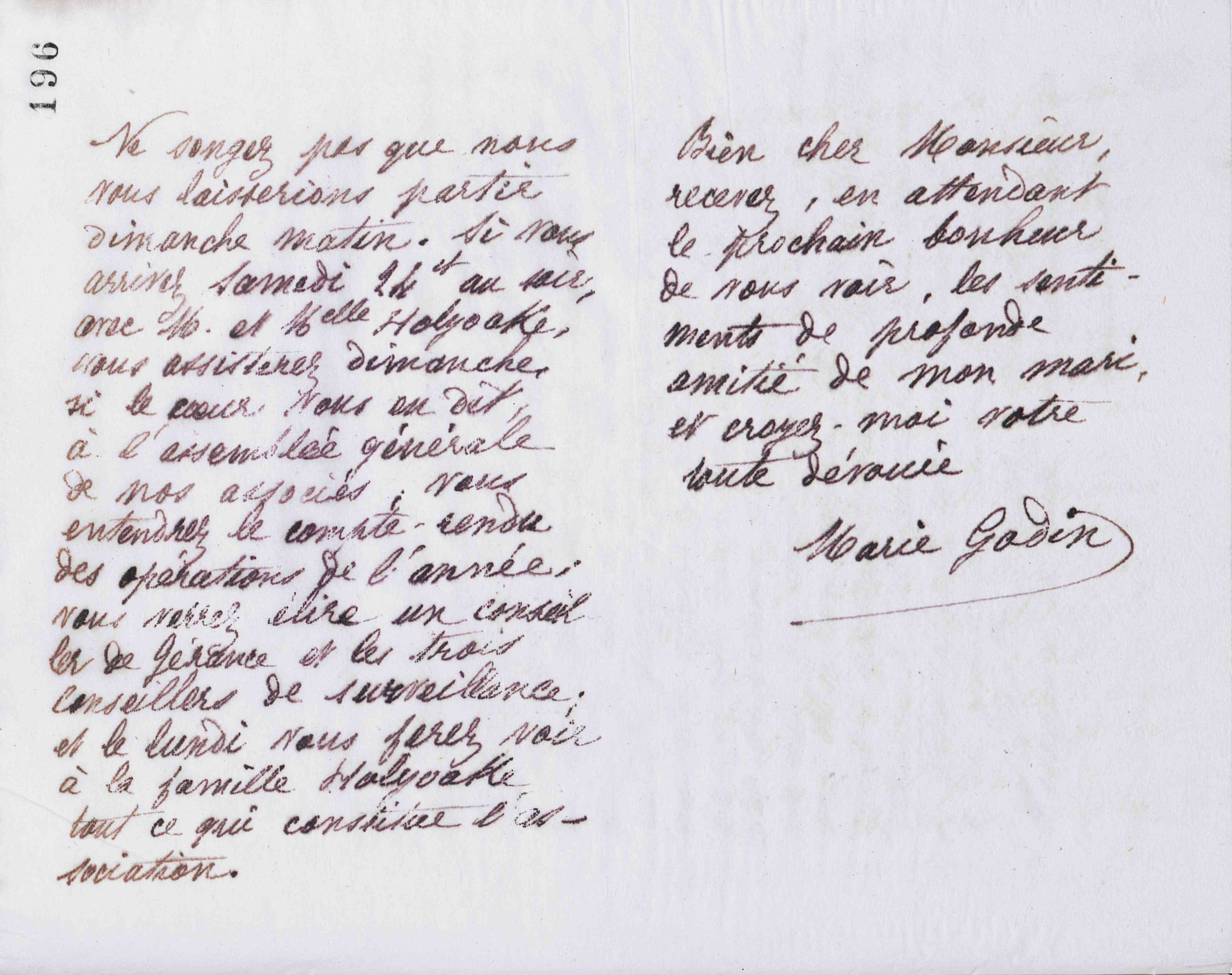 Marie Moret à Edward Vansittart Neale, 19 septembre 1887 Marie Moret à Edward Vansittart Neale, 19 septembre 1887