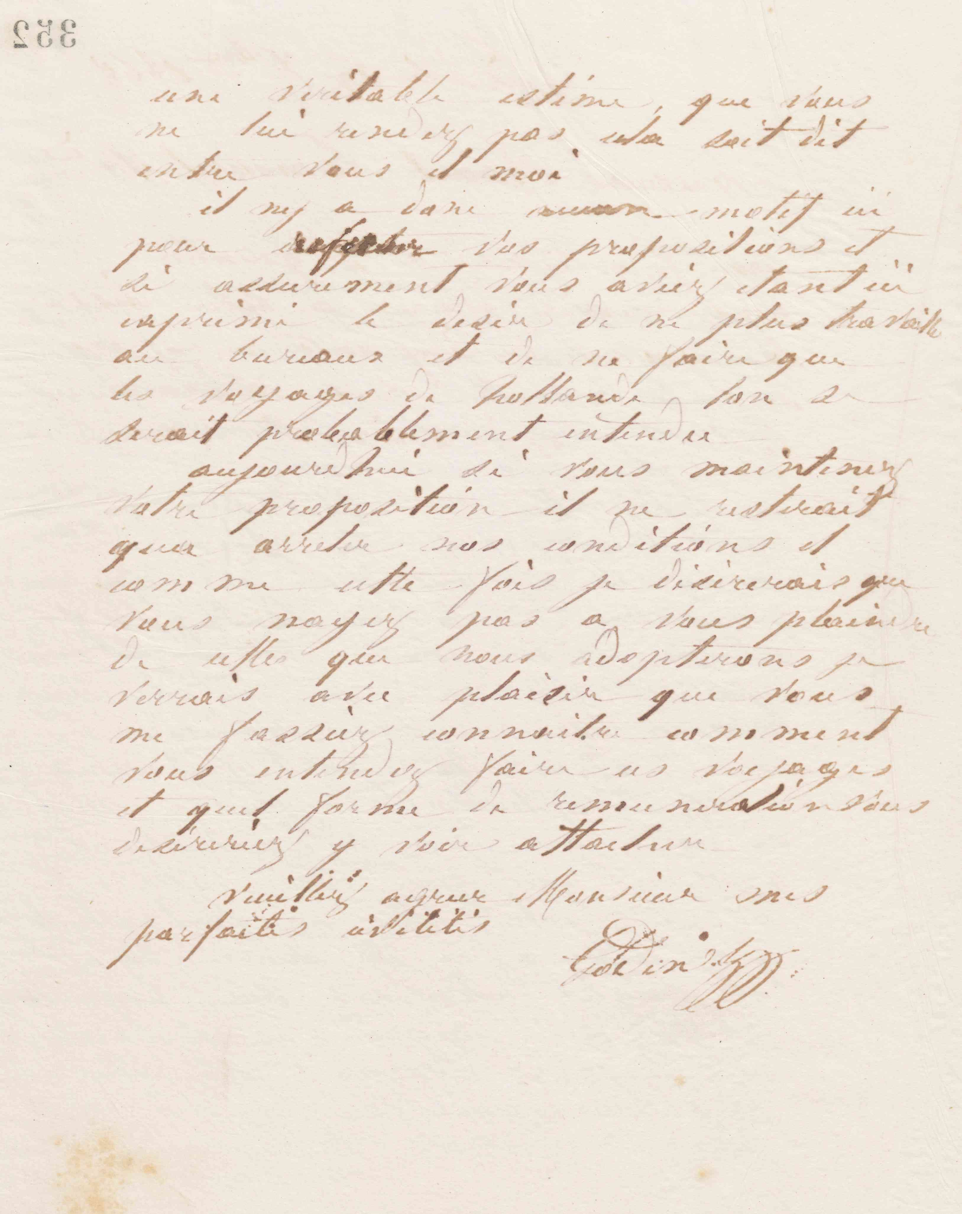 Jean-Baptiste André Godin à monsieur L. Apeldorm, 25 janvier 1869