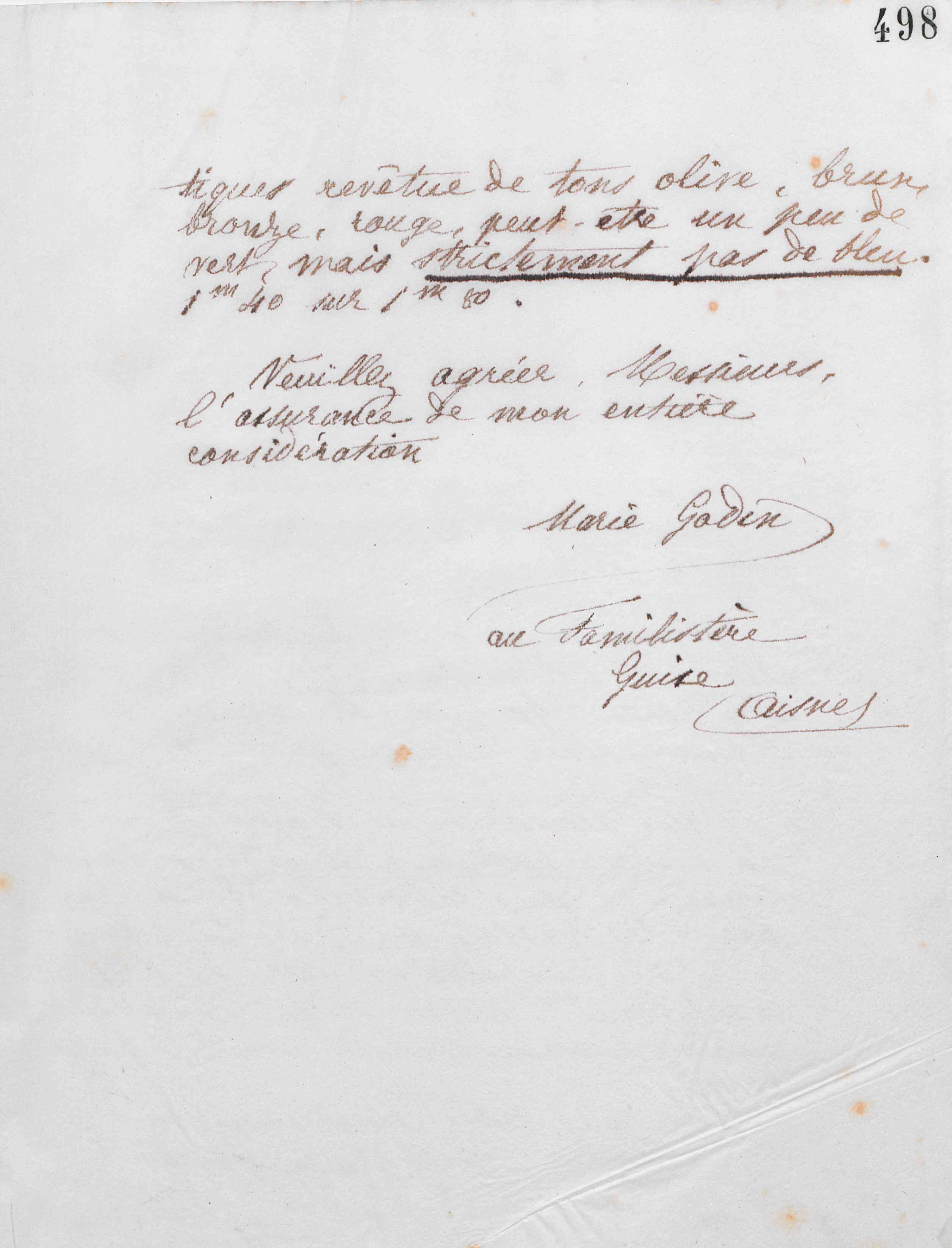 Marie Moret aux Grands magasins du Louvre, 4 mars 1887
