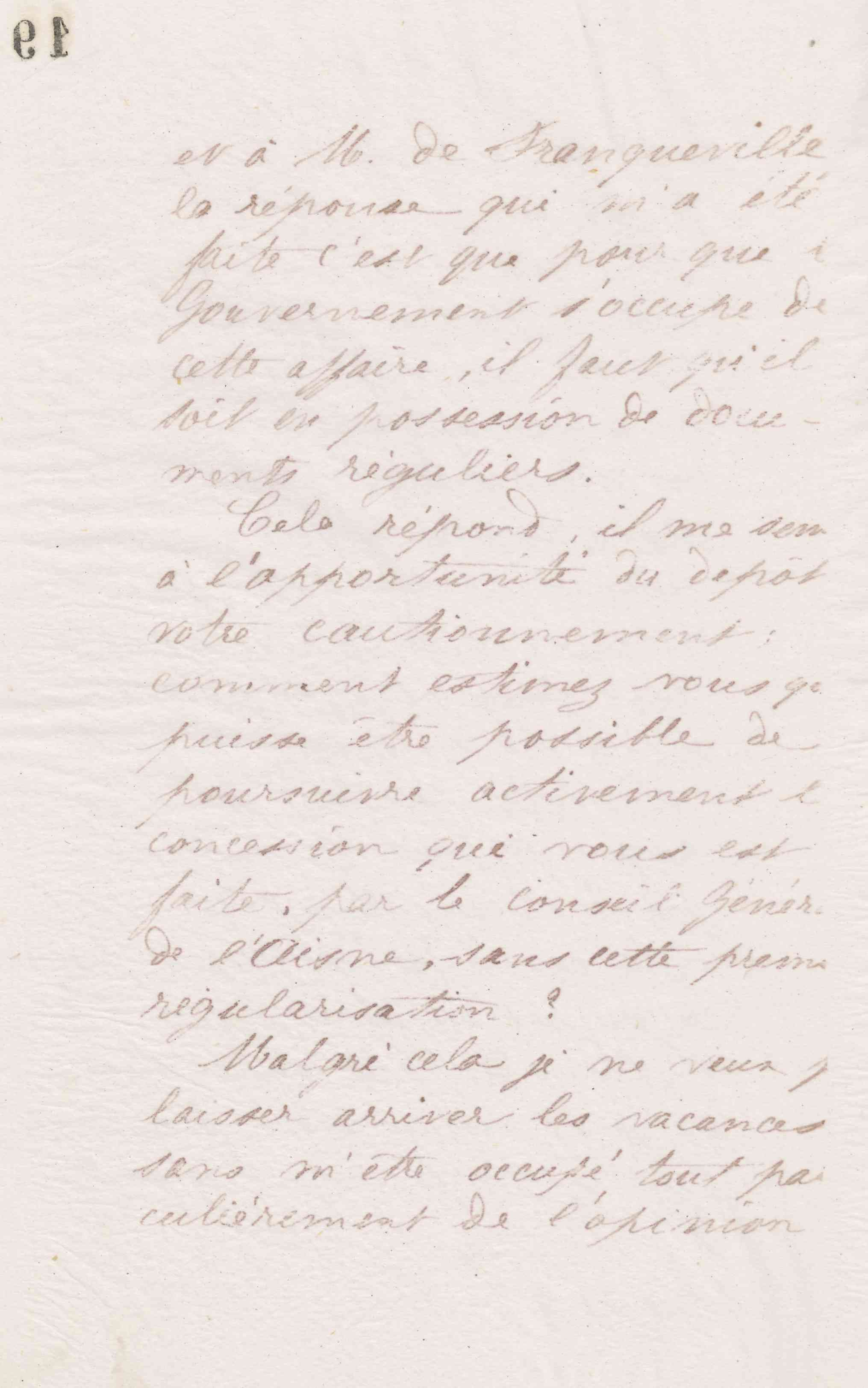 Jean-Baptiste André Godin à monsieur Despret, 18 juillet 1873