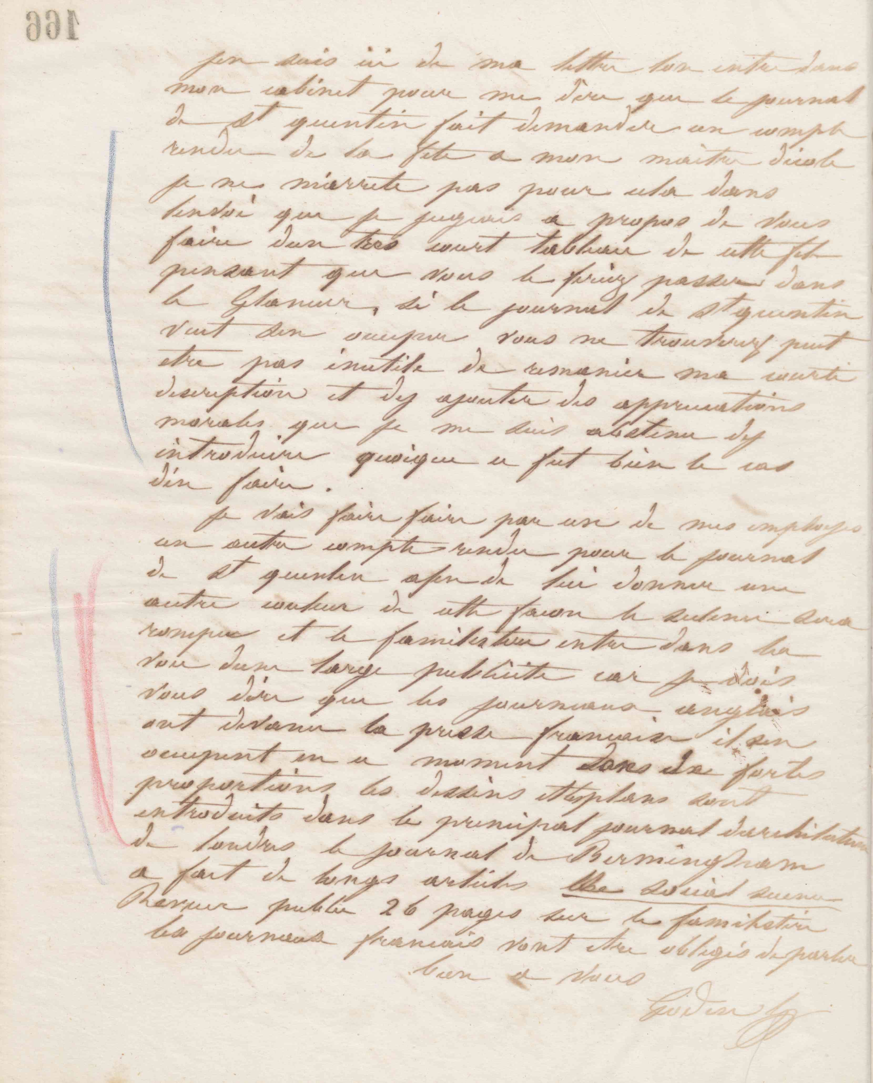Jean-Baptiste André Godin à Calixte Souplet, 29 septembre 1865