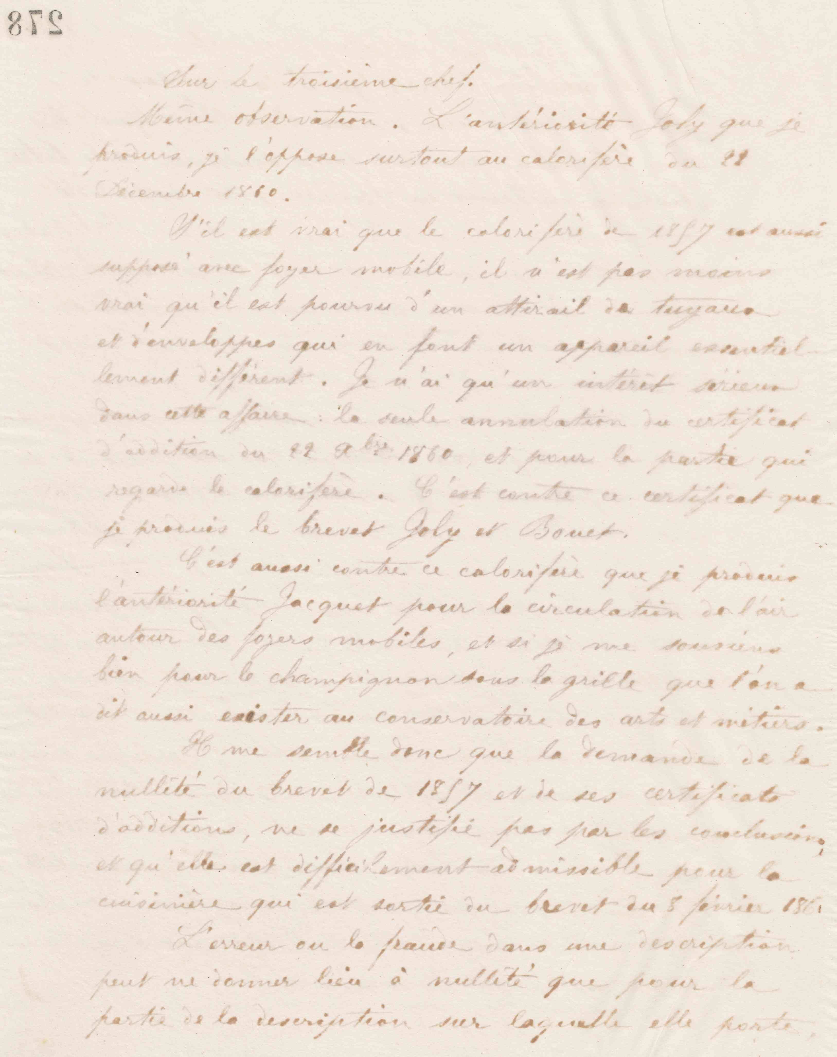 Jean-Baptiste André Godin à Emmanuel Arago, 11 avril 1868