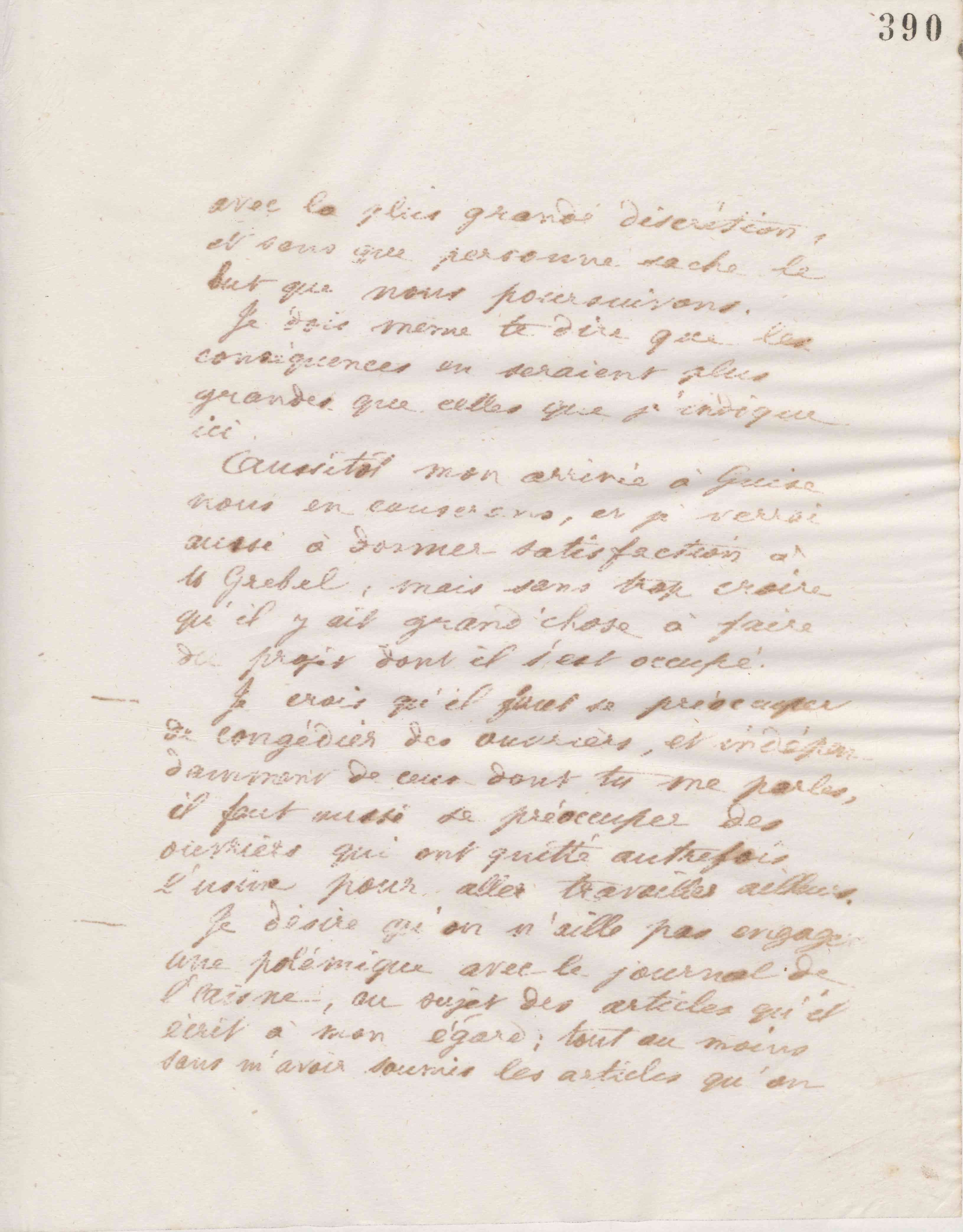 Jean-Baptiste André Godin à Émile Godin, 14 décembre 1874