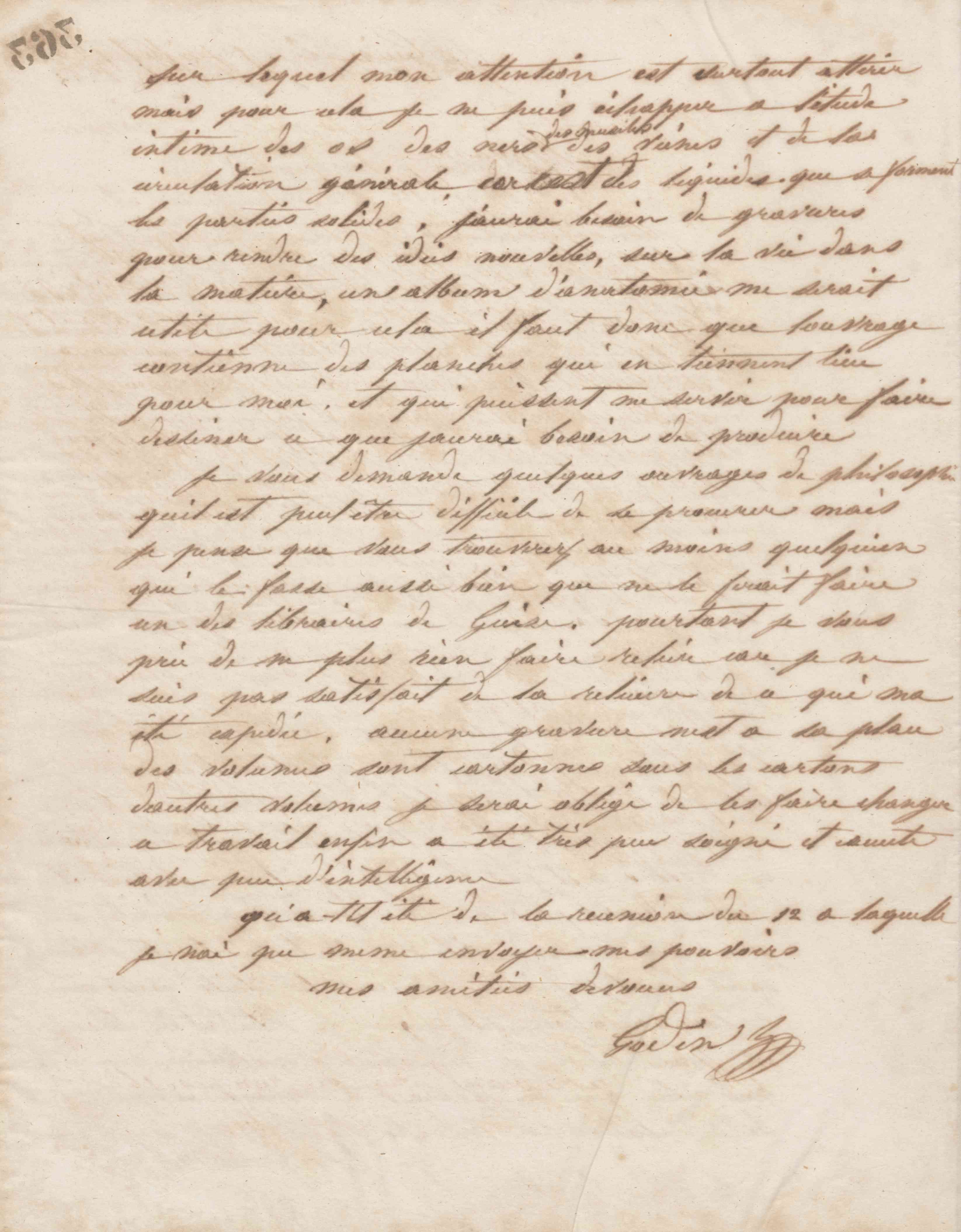Jean-Baptiste André Godin à François Cantagrel, 30 juillet 1862