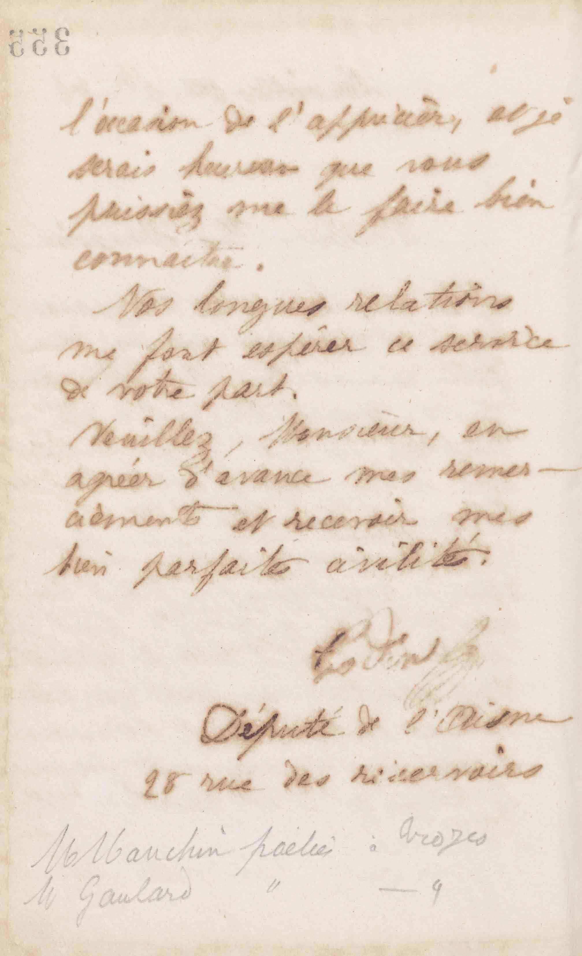 Jean-Baptiste André Godin à Paul Saussier, 29 novembre 1872 Jean-Baptiste André Godin à Paul Saussier, 29 novembre 1872