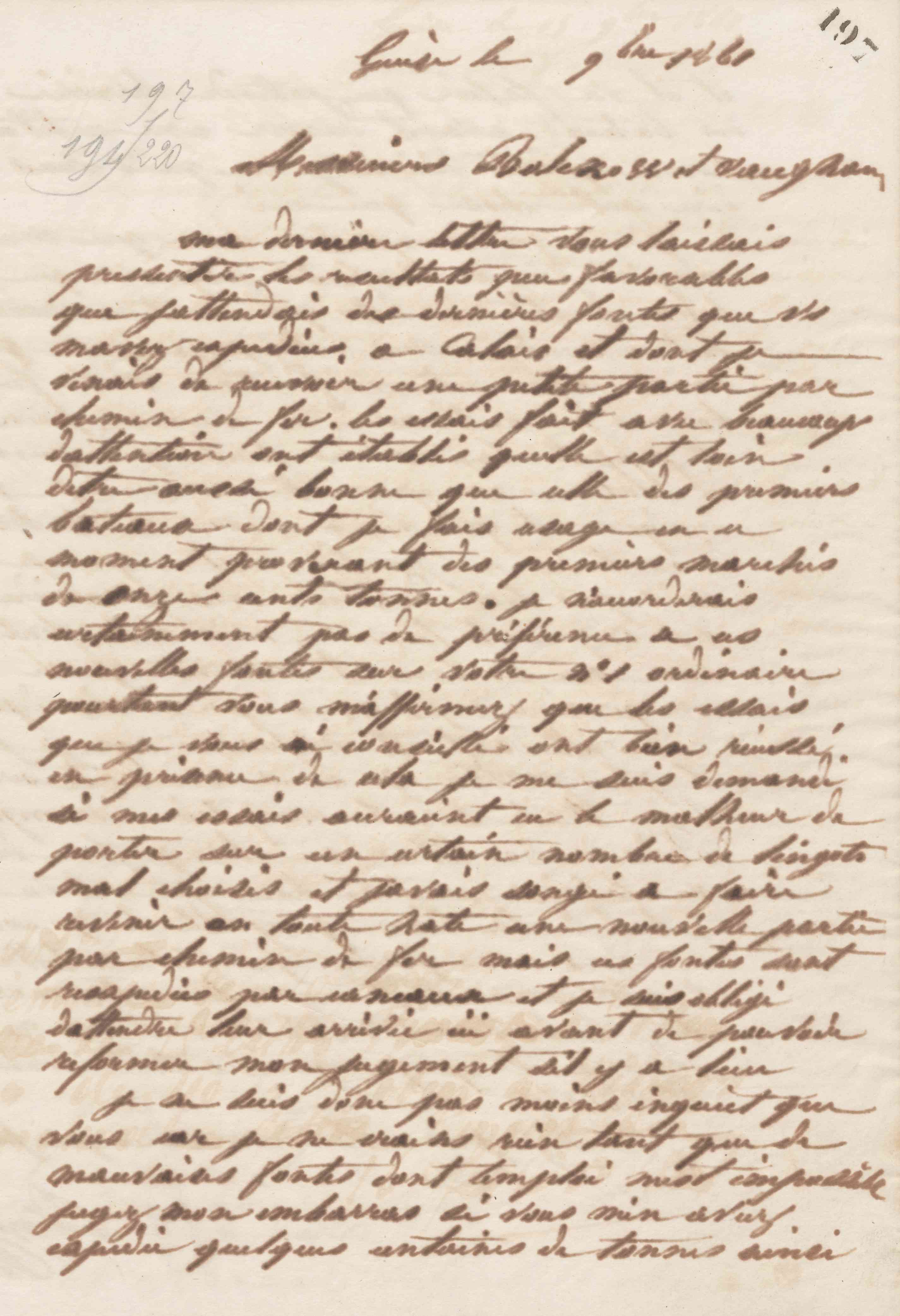 Jean-Baptiste André Godin à Bolckow et Vaughan, novembre 1861