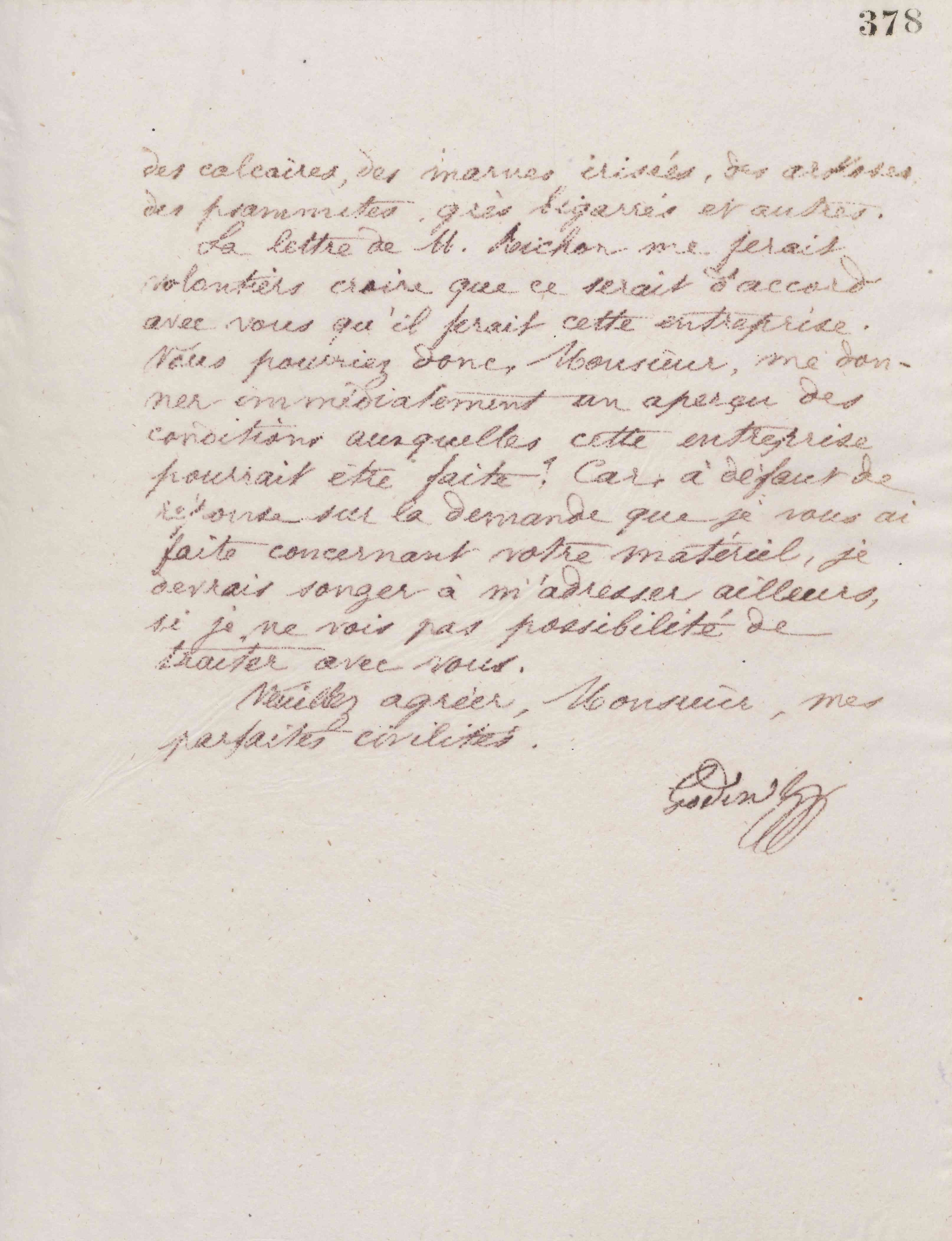 Jean-Baptiste André Godin à monsieur Becker, 15 avril 1876 Jean-Baptiste André Godin à monsieur Becker, 15 avril 1876