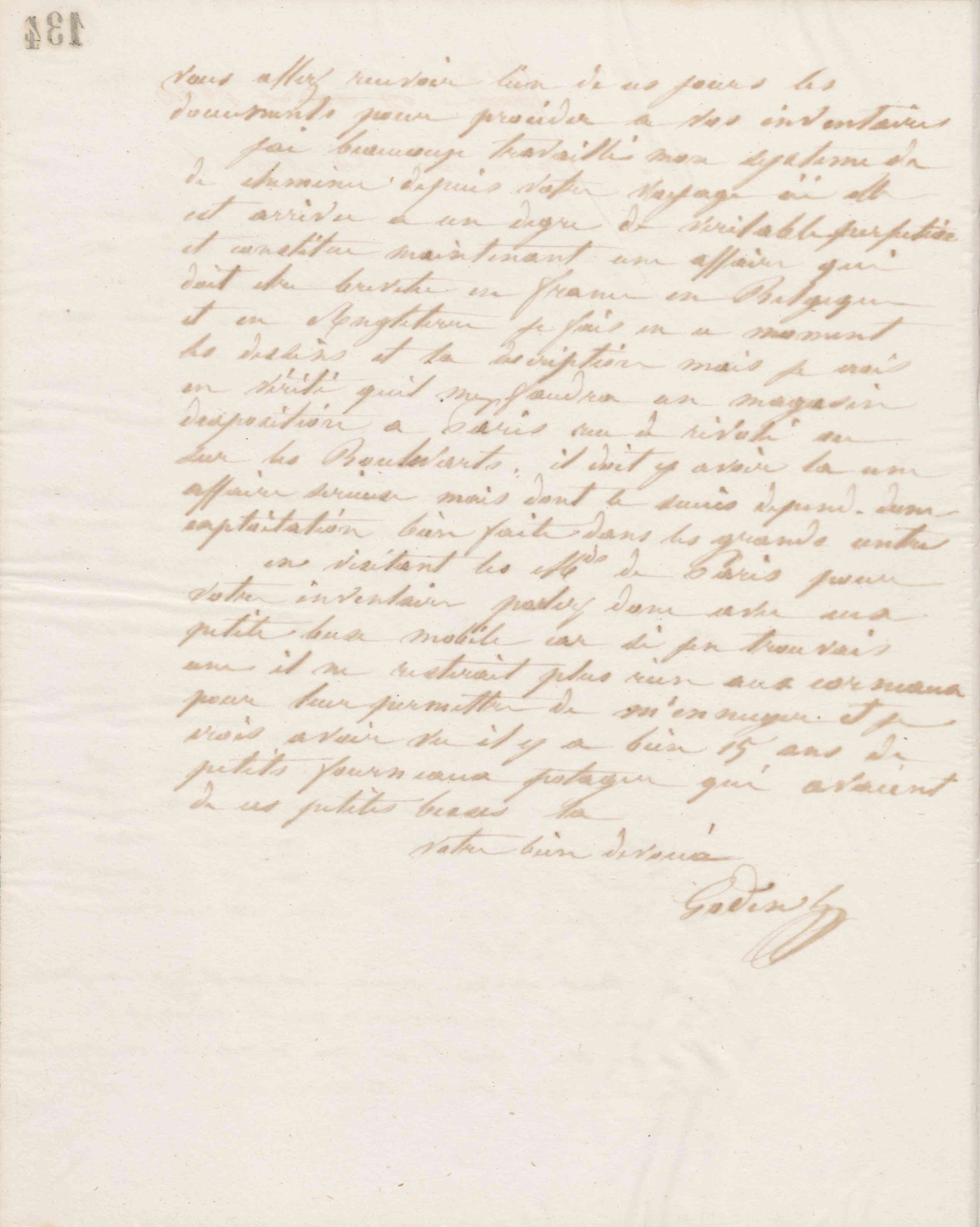 Jean-Baptiste André Godin à François Cantagrel, 14 mars 1864 Jean-Baptiste André Godin à François Cantagrel, 14 mars 1864