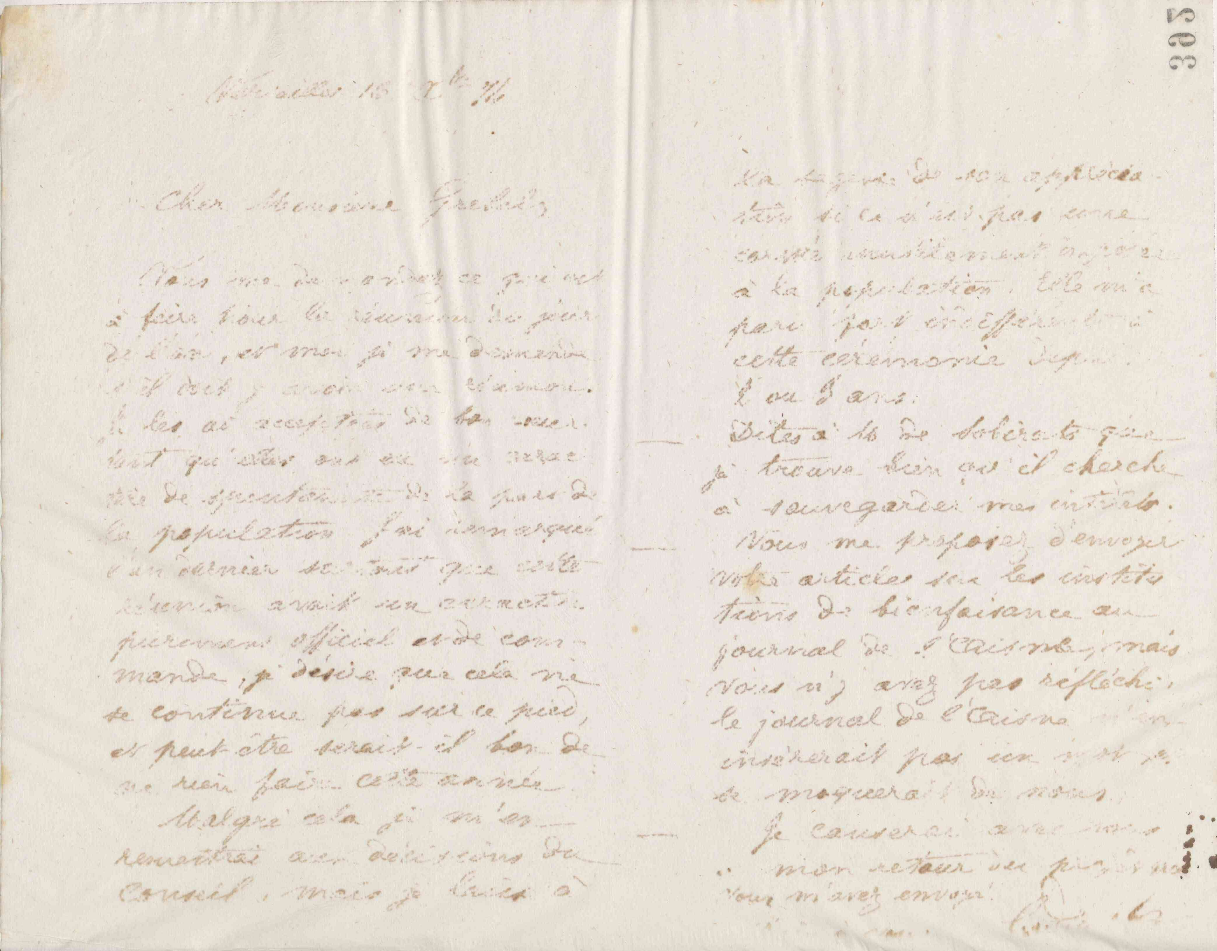 Jean-Baptiste André Godin à Alphonse Grebel, 16 décembre 1874