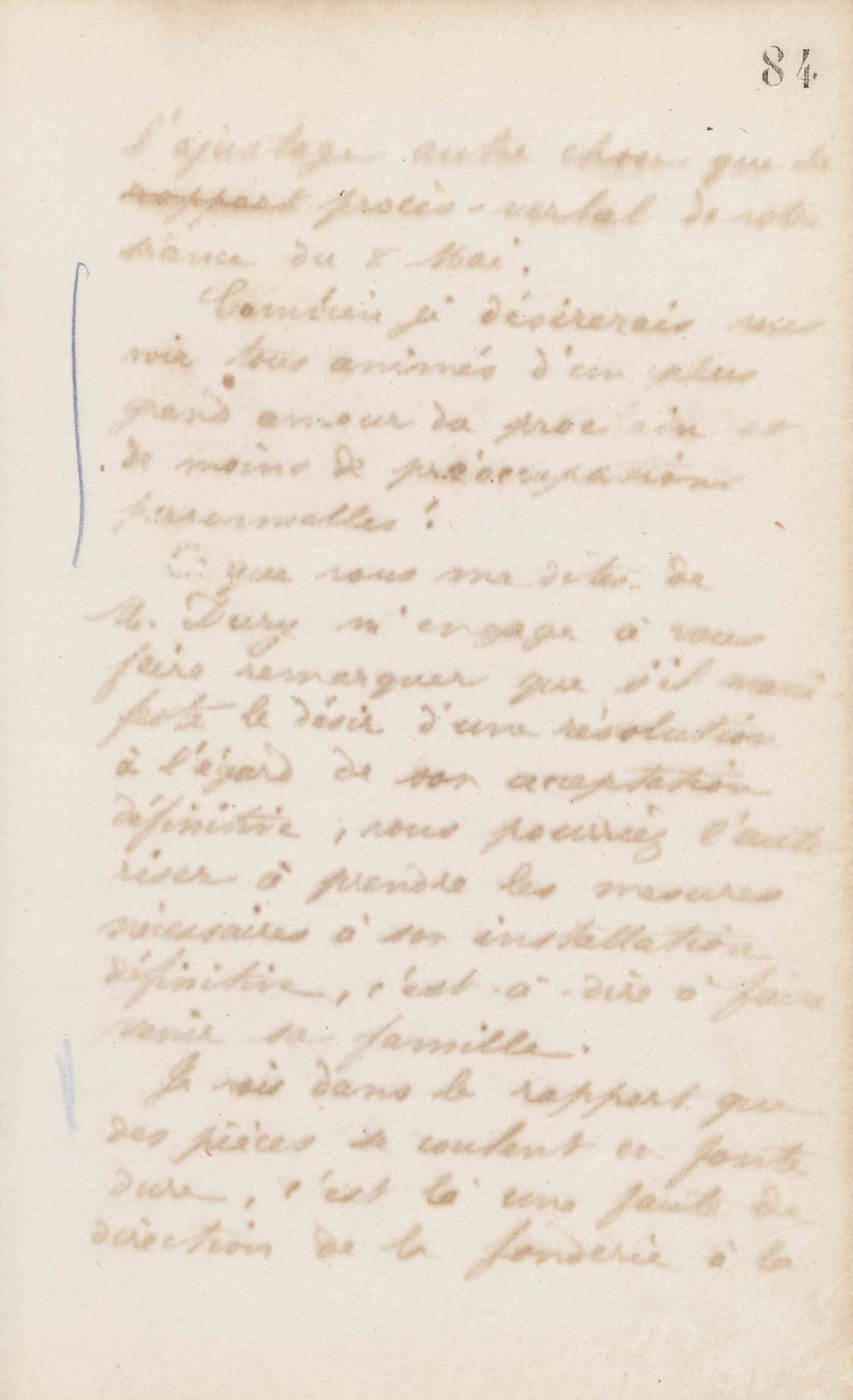 Jean-Baptiste André Godin à monsieur Loisy, 15 mai 1872