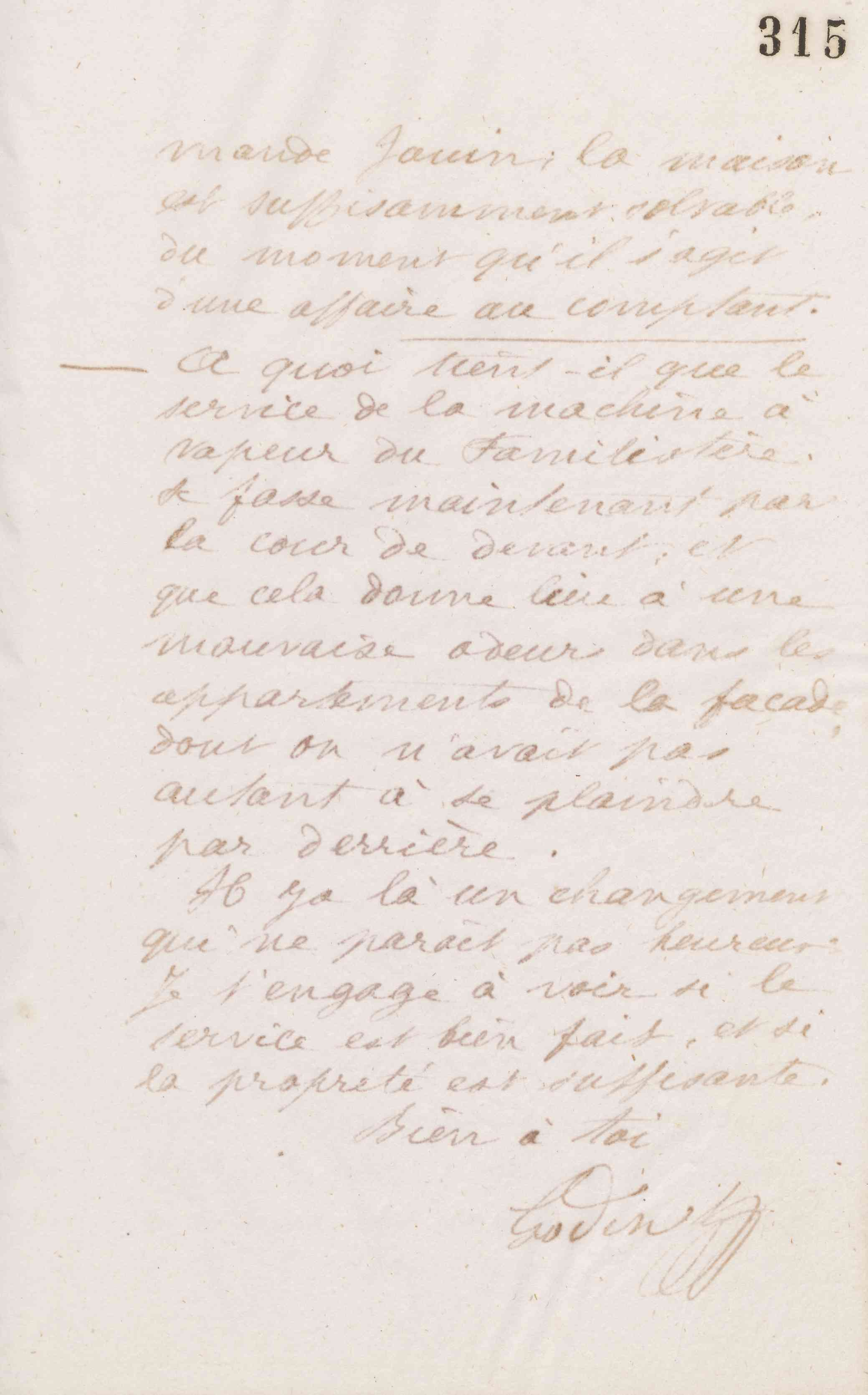 Jean-Baptiste André Godin à Émile Godin, 5 février 1874