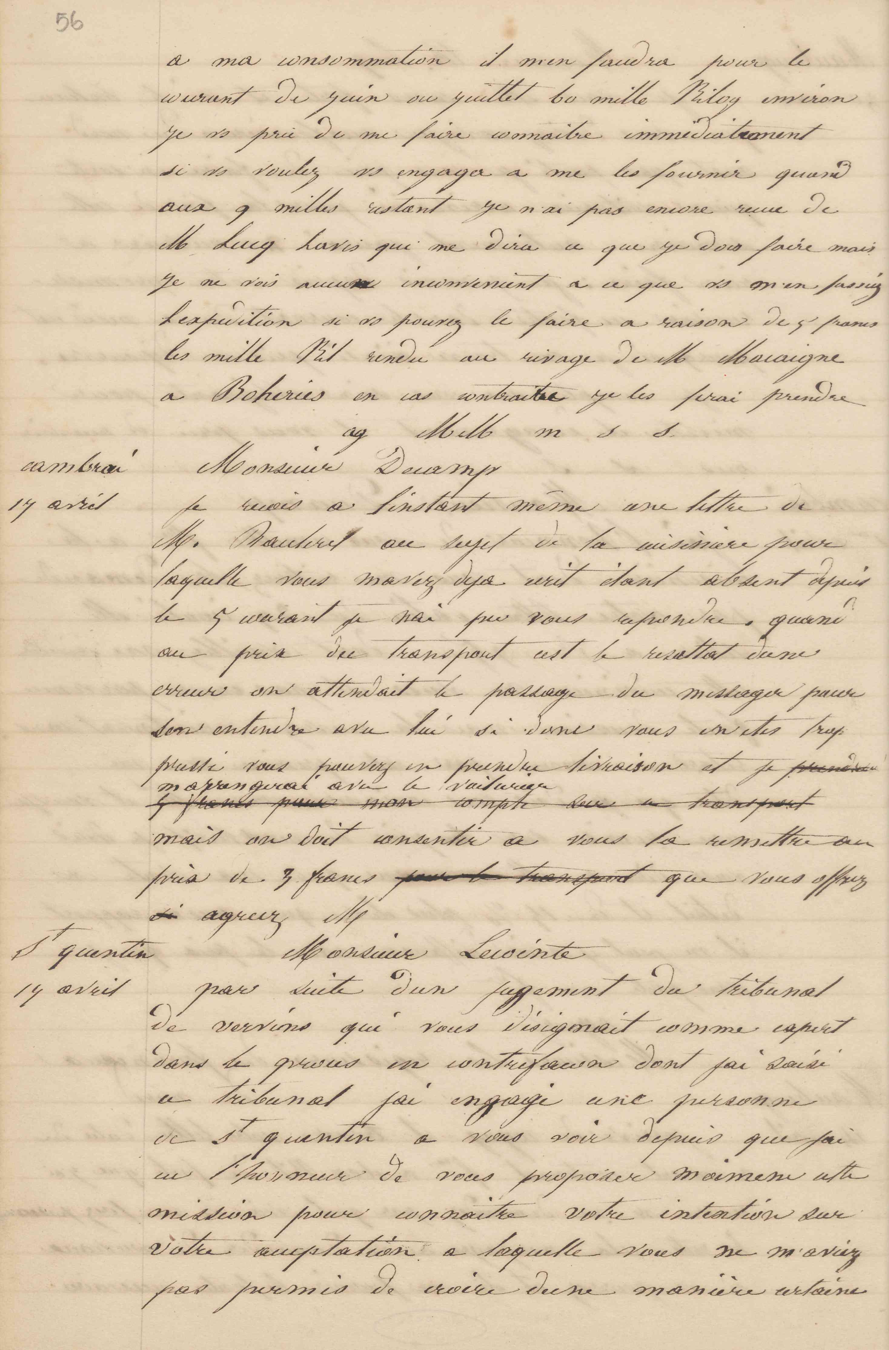 Jean-Baptiste André Godin à la Société des hauts-fourneaux du Nord, 14 avril 1847