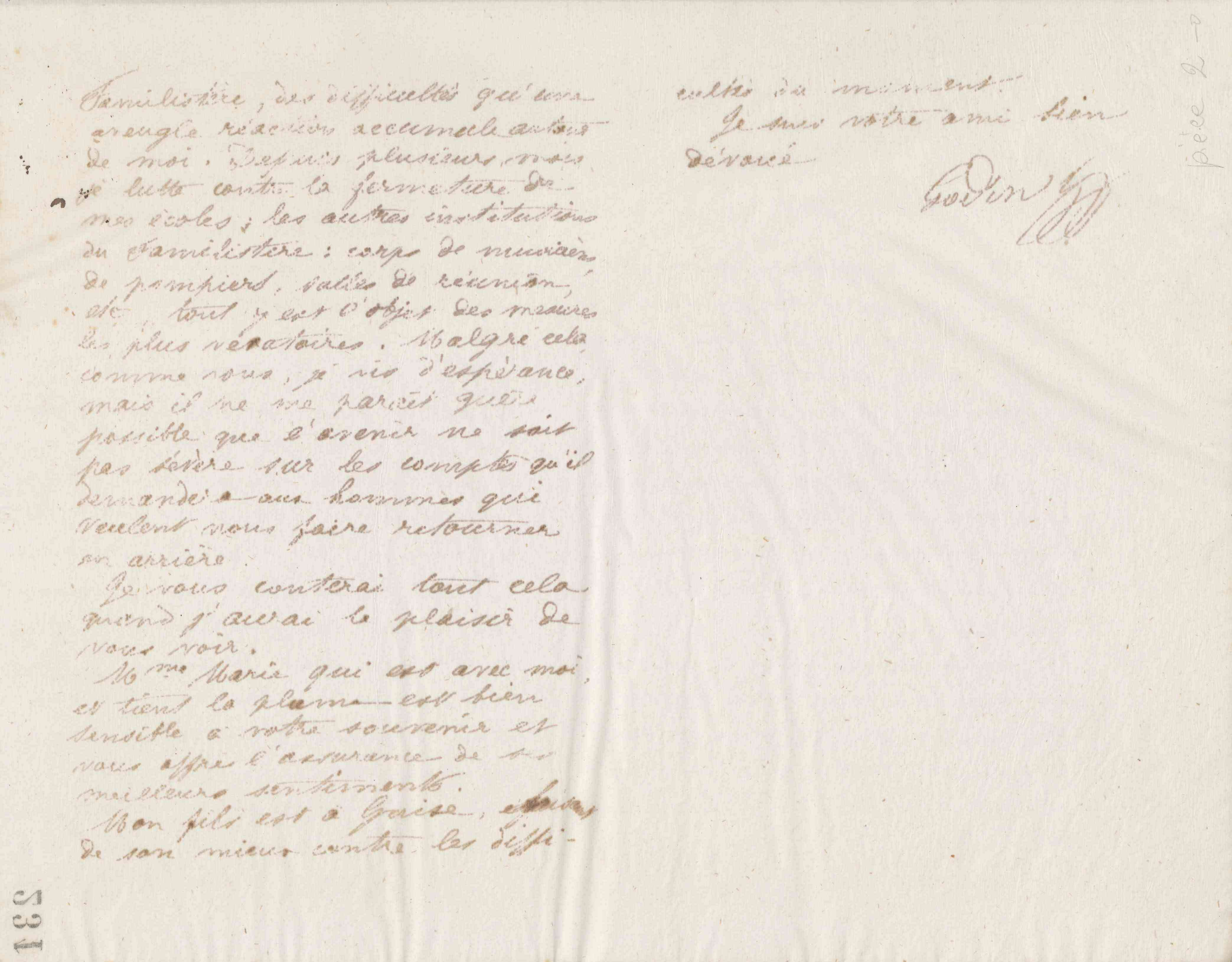 Jean-Baptiste André Godin à Tito Pagliardini, 15 juillet 1874
