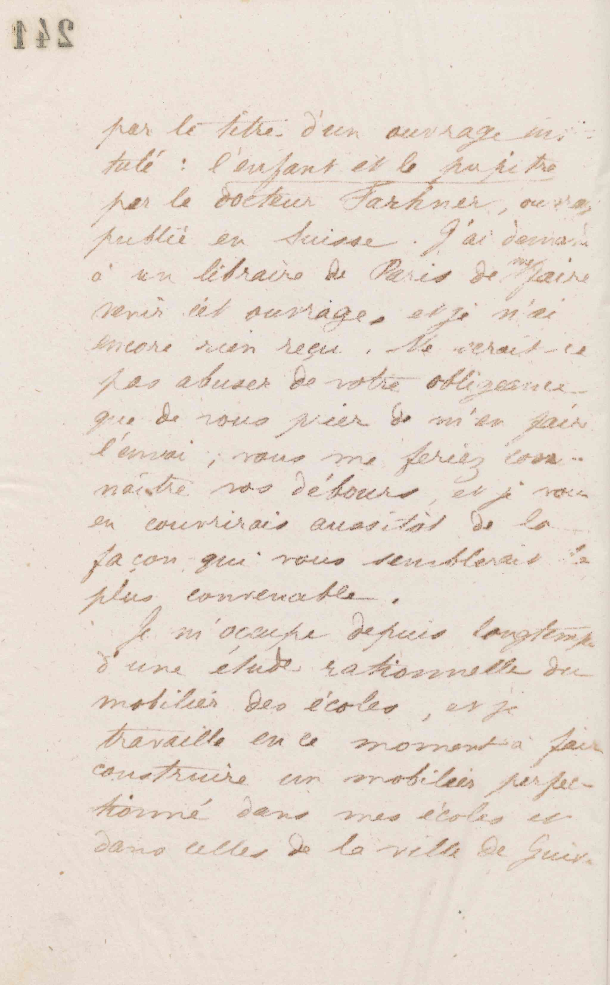 Jean-Baptiste André Godin à Édouard Raoux, 8 mai 1873