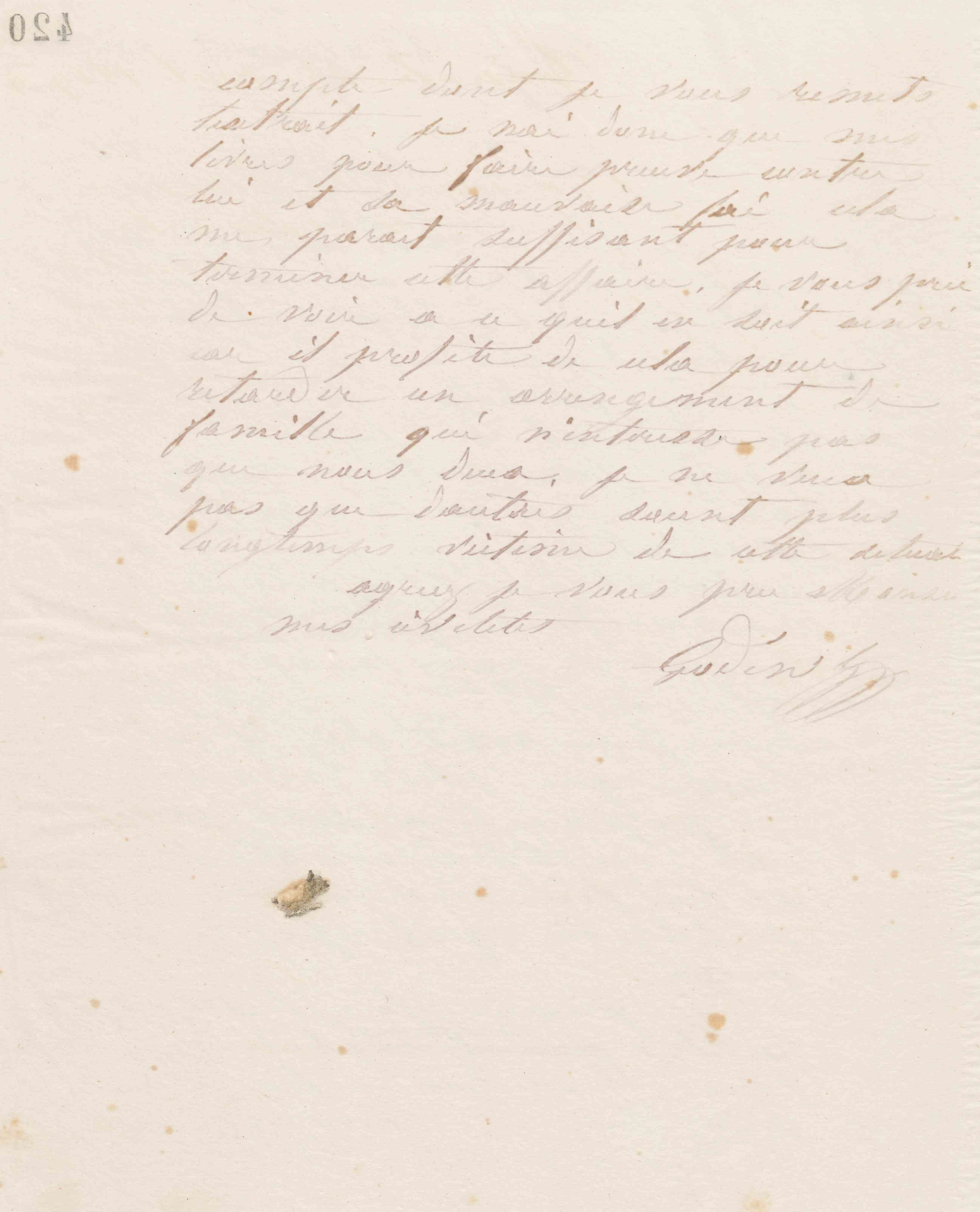 Jean-Baptiste André Godin à Édouard Larue, 25 août 1869 Jean-Baptiste André Godin à Édouard Larue, 25 août 1869