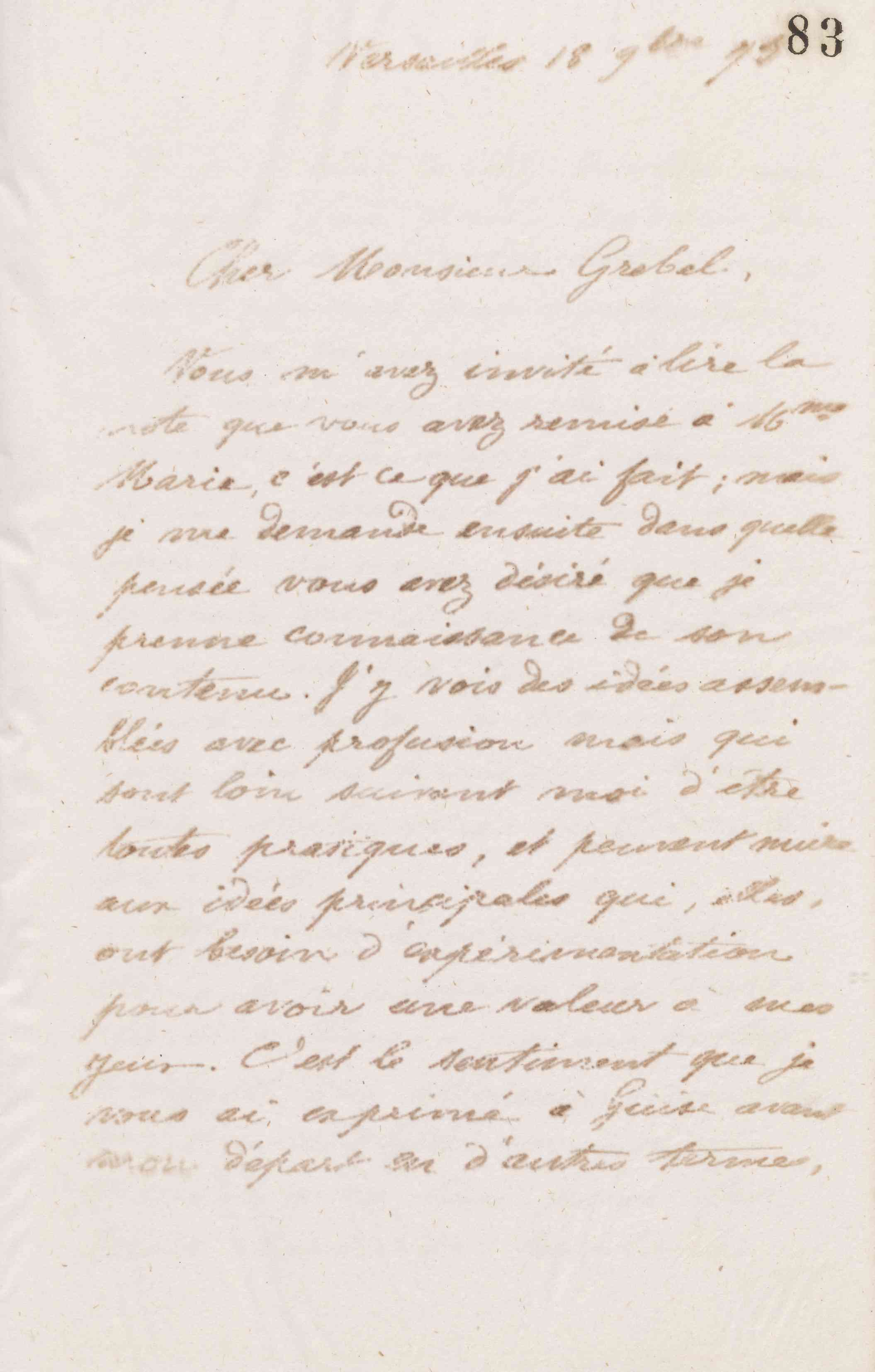 Jean-Baptiste André Godin à Alphonse Grebel, 18 novembre 1873