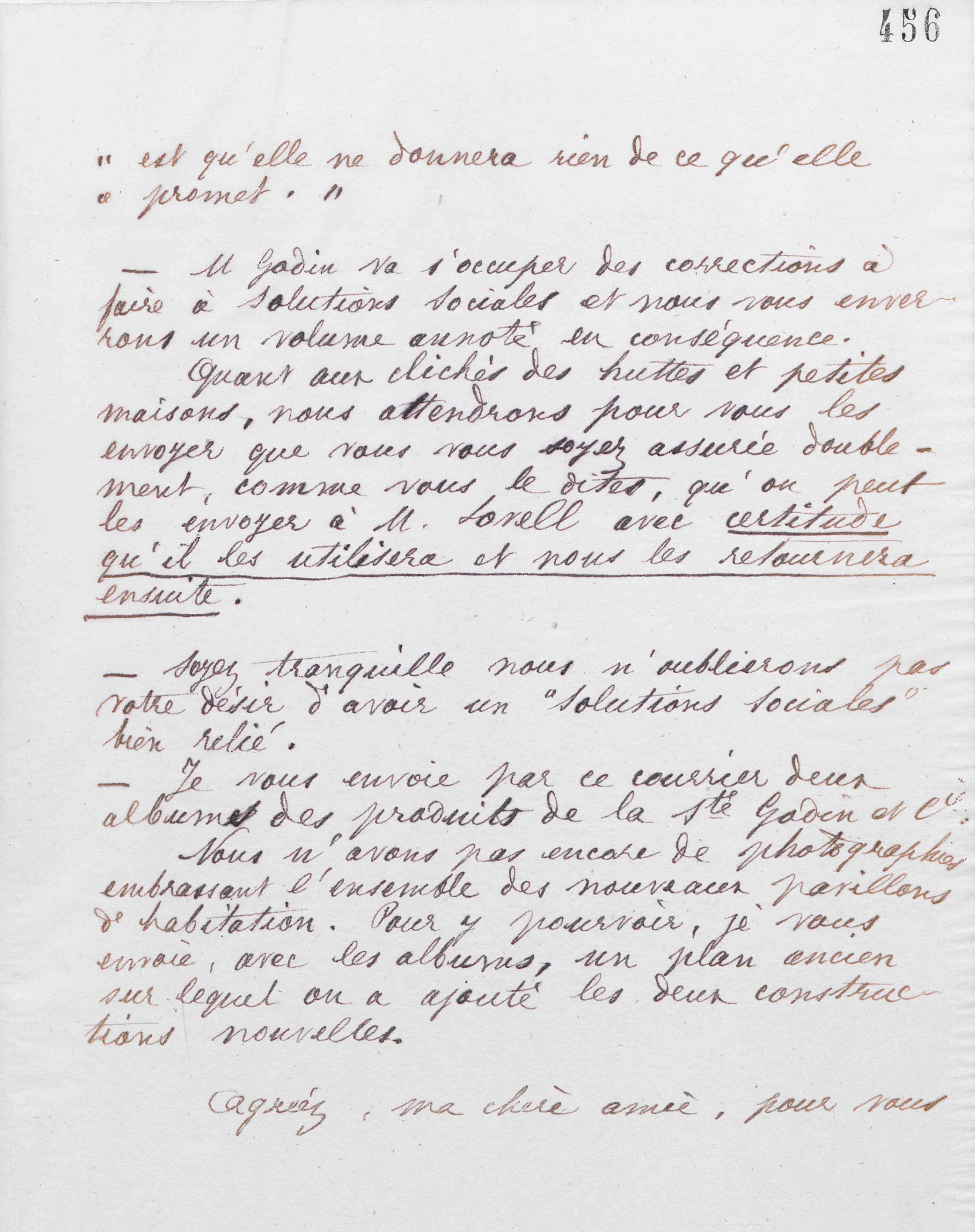 Marie Moret à Marie Howland, 18 mai 1885