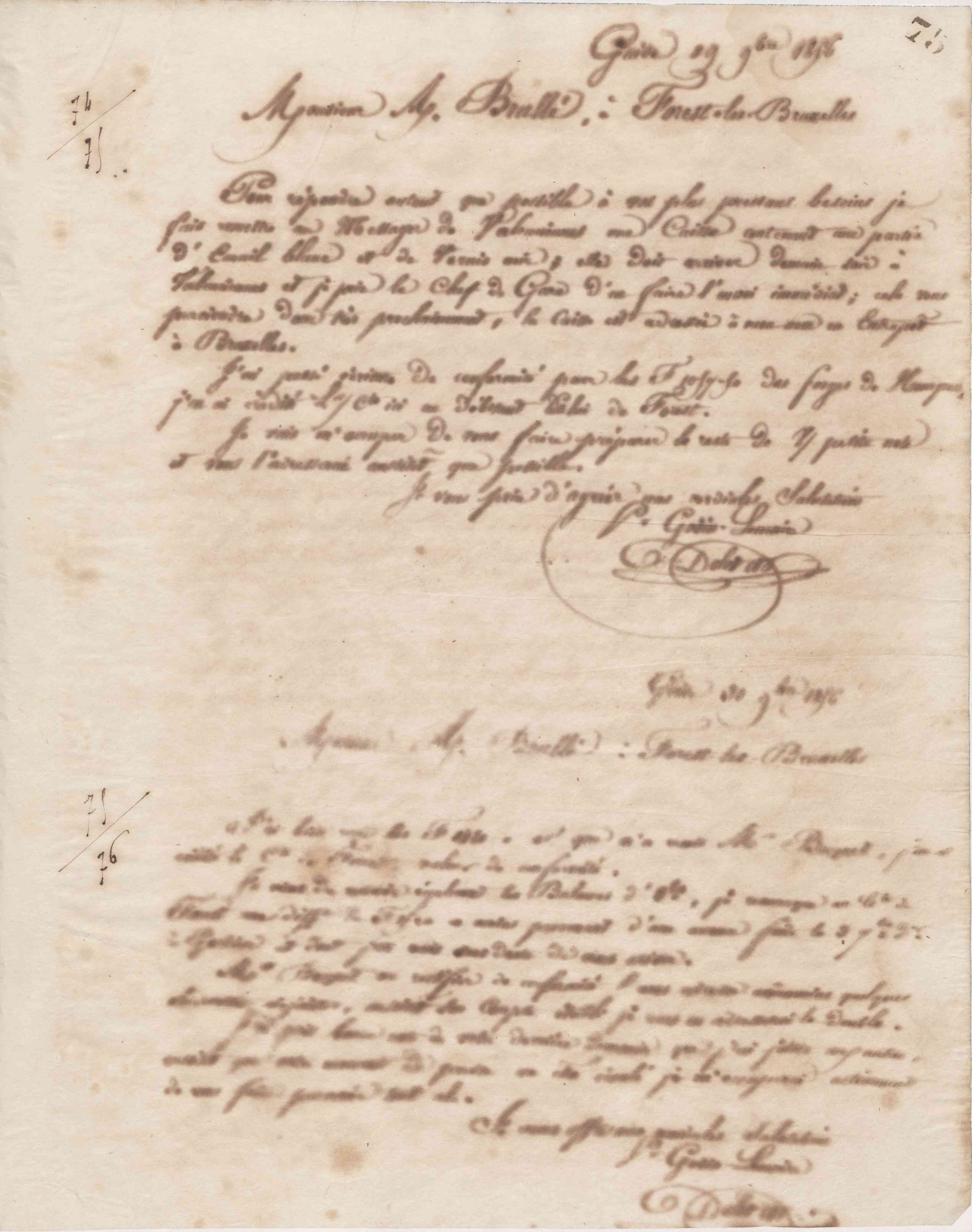 Jean-Baptiste André Godin à Alexandre Brullé, 29 octobre 1856