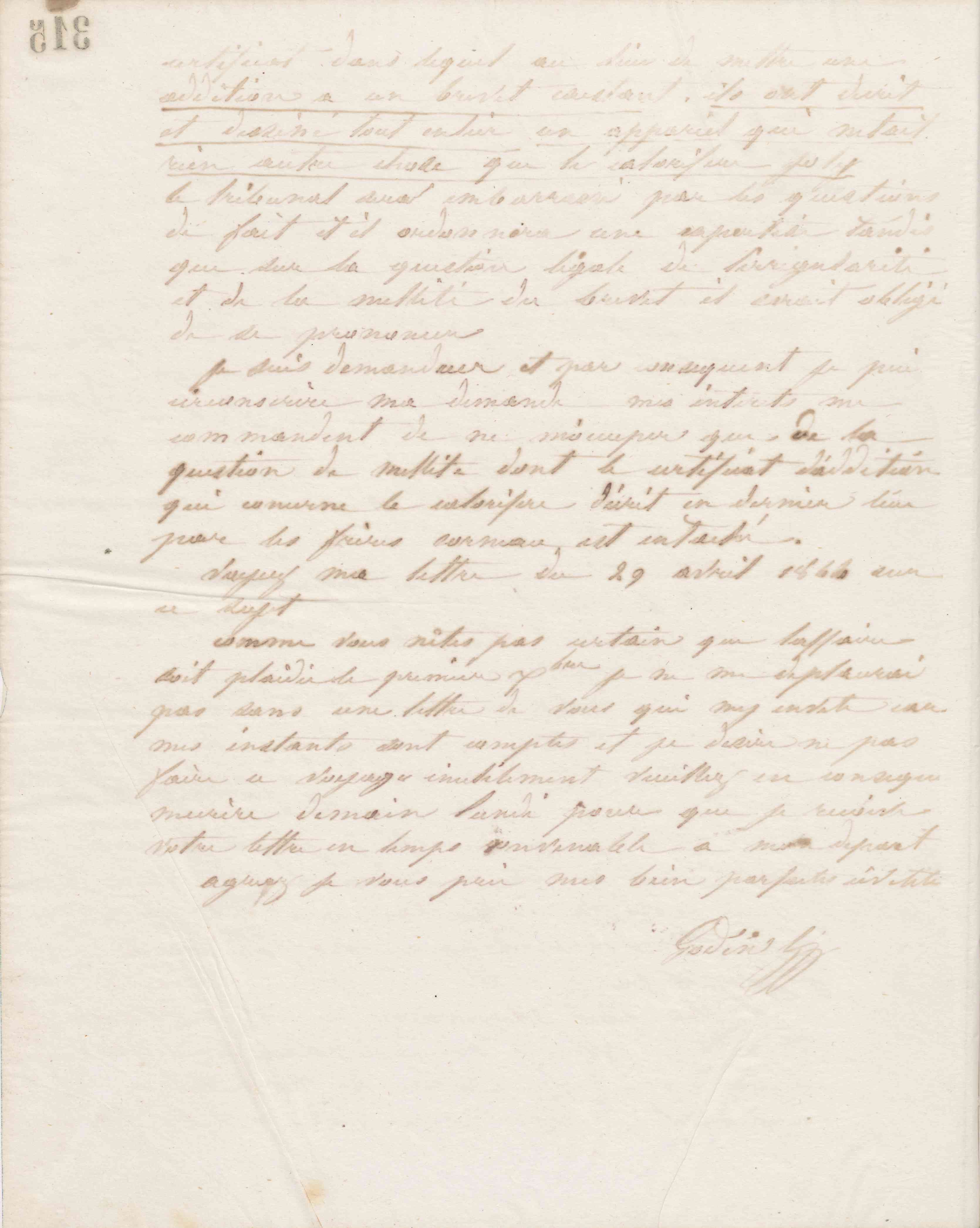 Jean-Baptiste André Godin à monsieur Bertrand, 27 novembre 1864 Jean-Baptiste André Godin à monsieur Bertrand, 27 novembre 1864